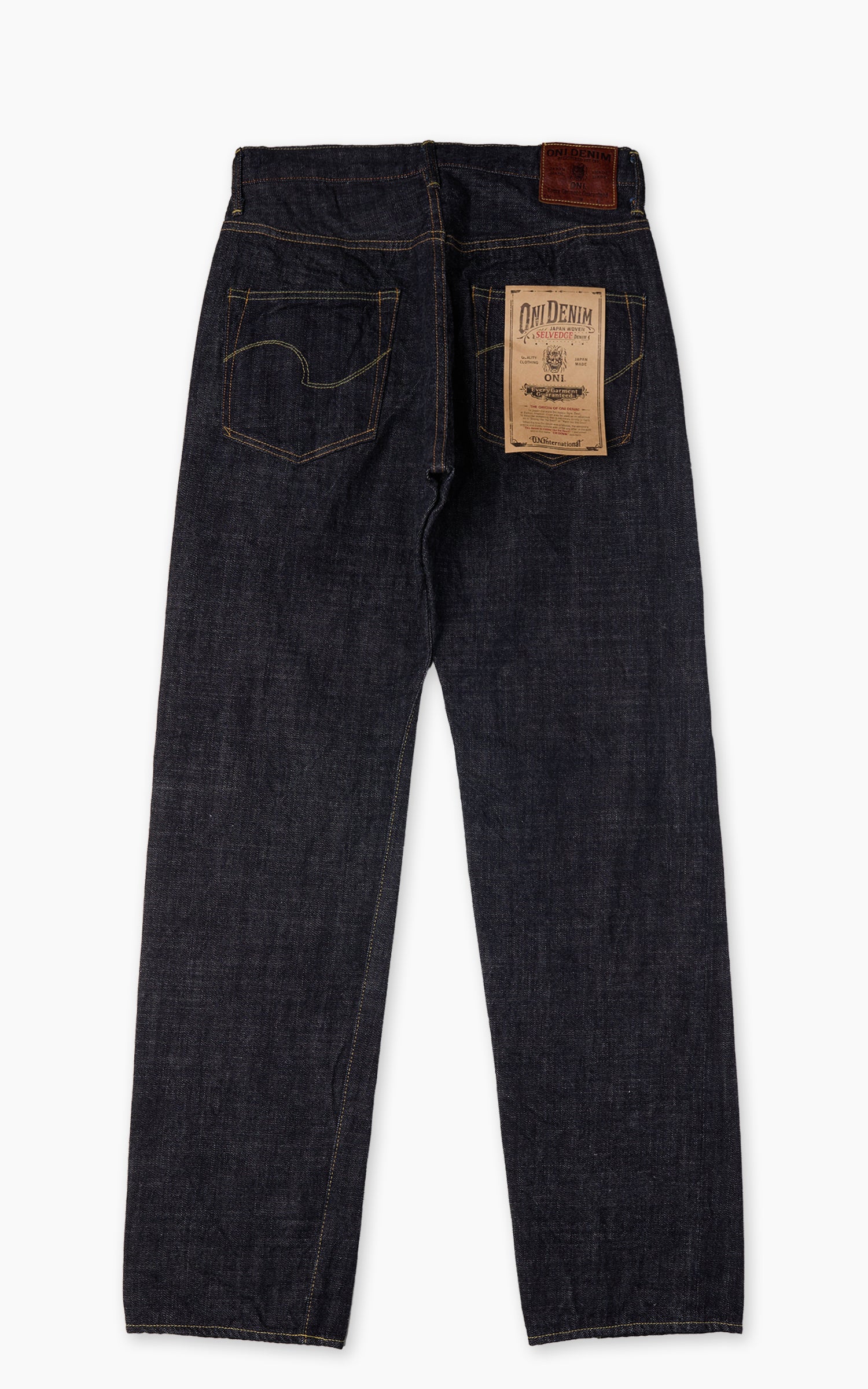 ONI Denim 270-LS13.5 Just Right Straight Long Slab Denim Indigo 13.5oz