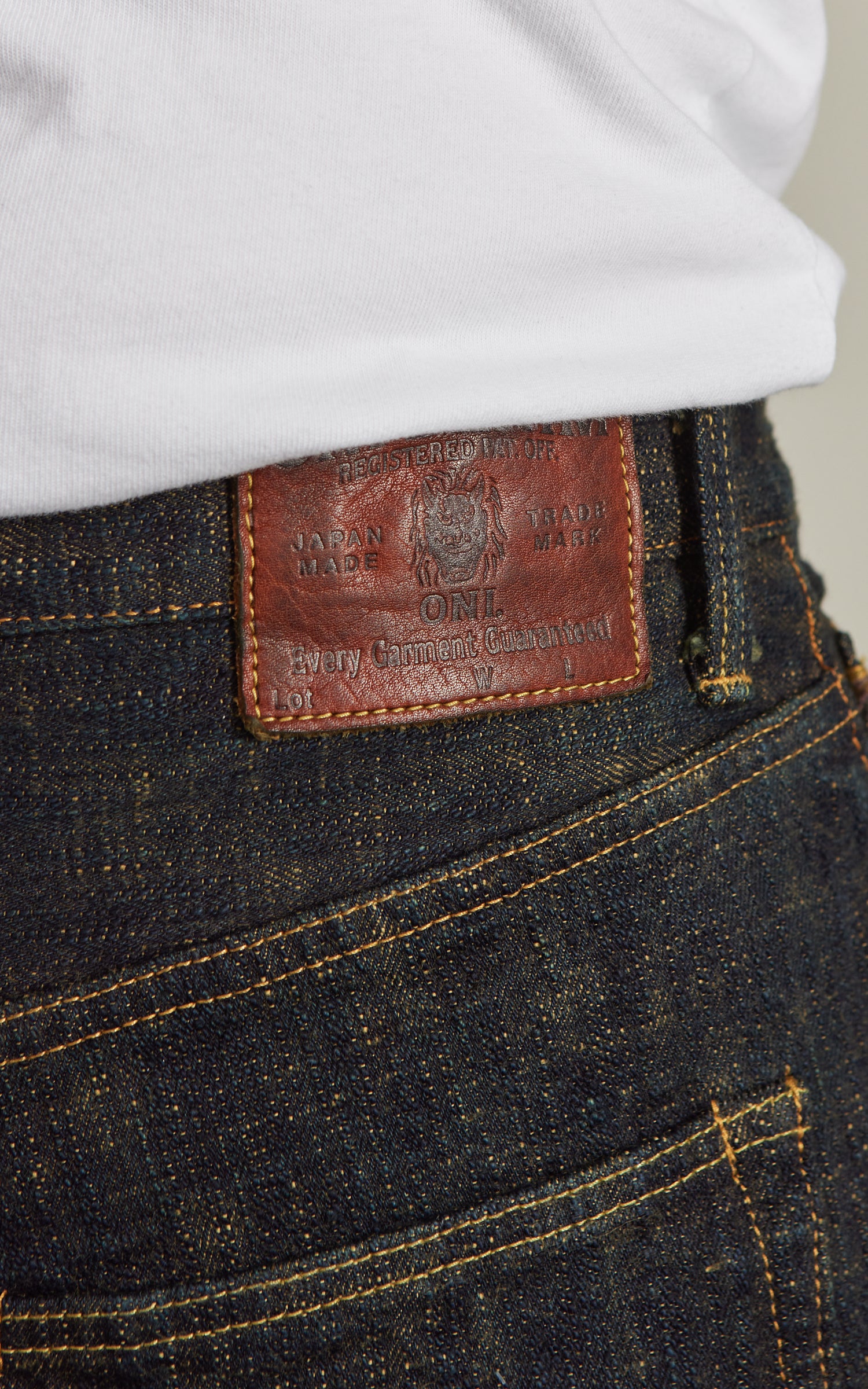 ONI Denim 277-BUMPY Just Right Straight Earth Yellow (Oudo) 17oz