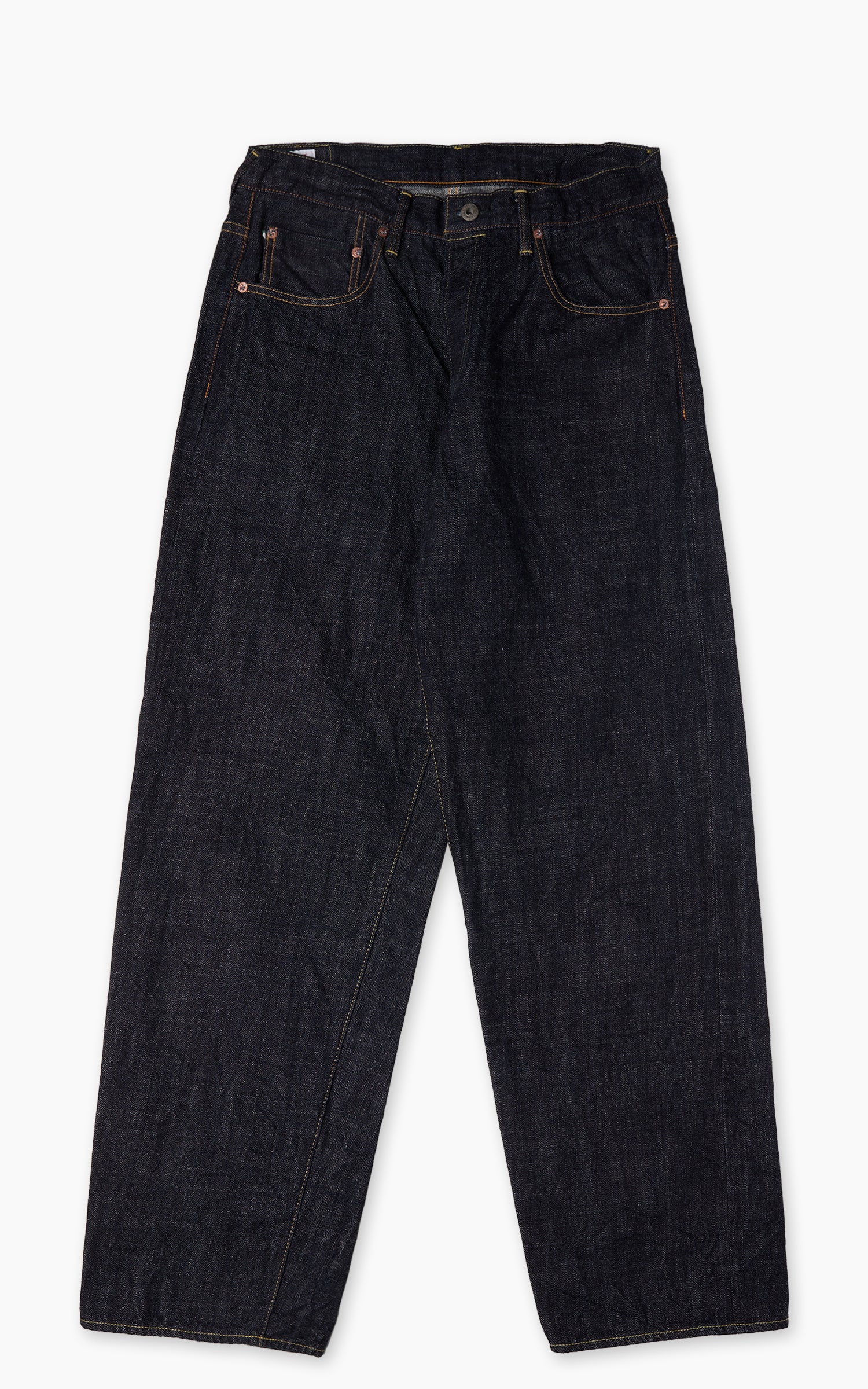 ONI Denim 822-LS13.5 Super Wide Tapered Long Slab Denim Indigo 13.5oz