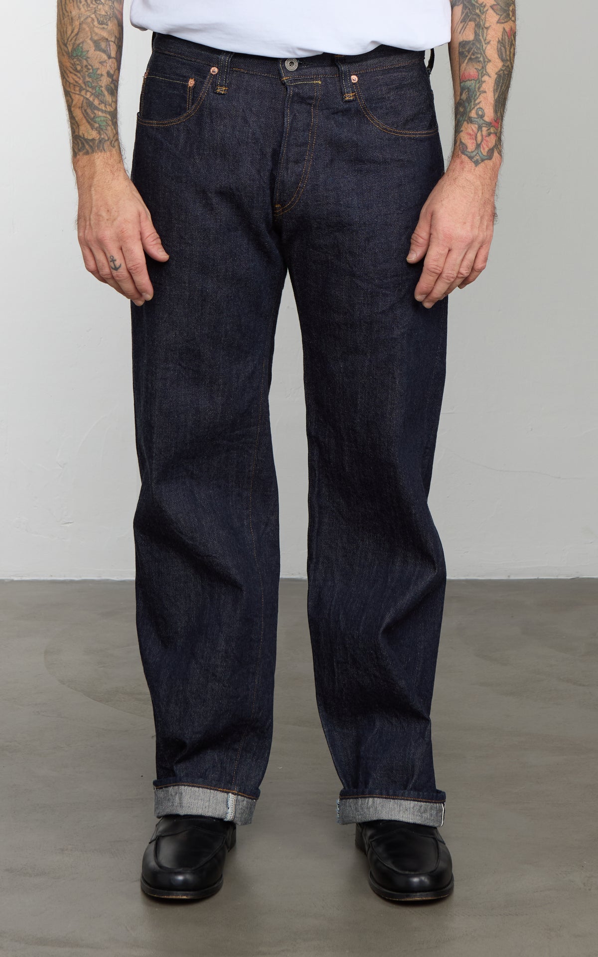ONI Denim 900HM-60XX Handmade Wide Straight Denim Indigo 12oz
