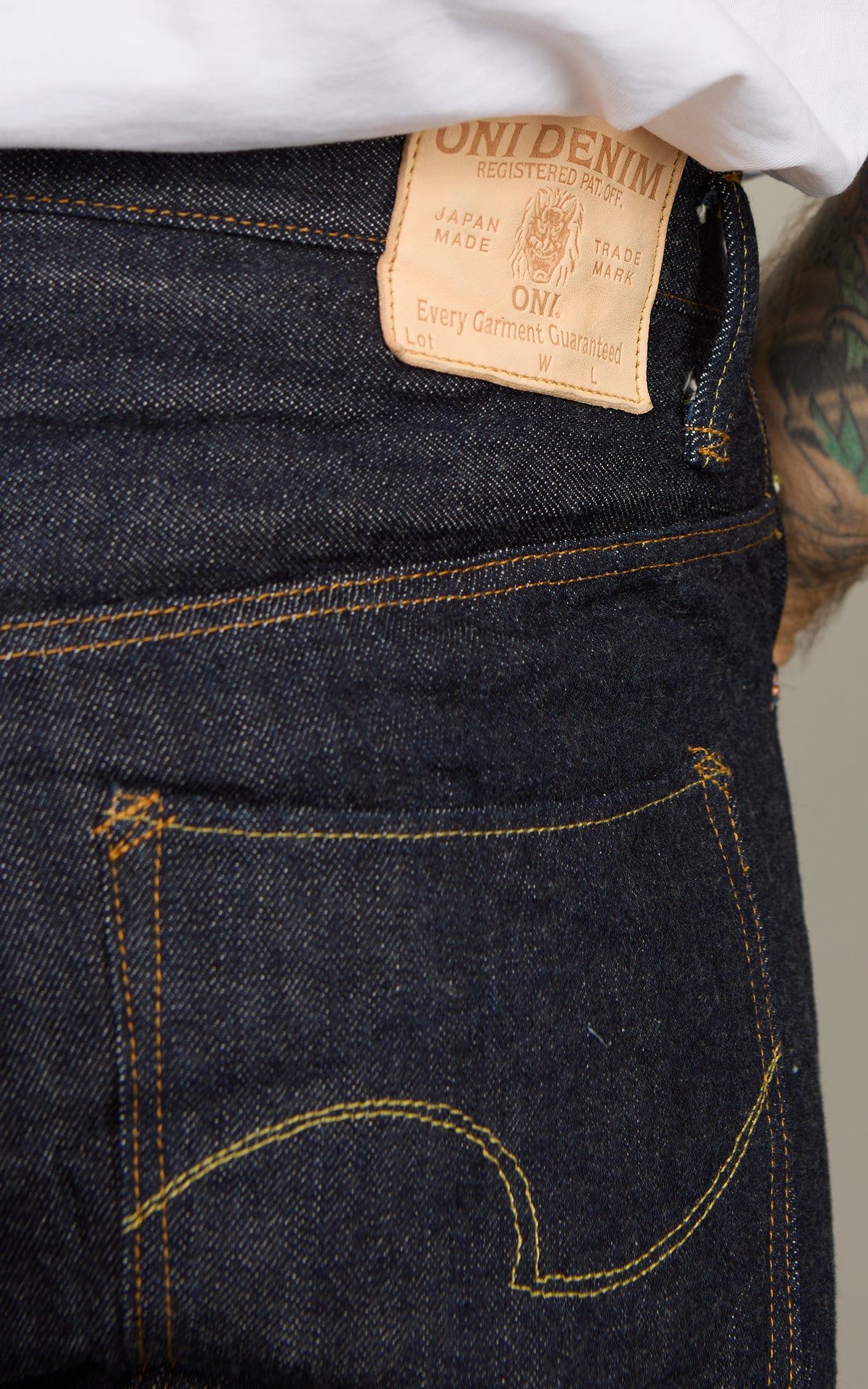 ONI Denim 900HM-60XX Handmade Wide Straight Denim Indigo 12oz