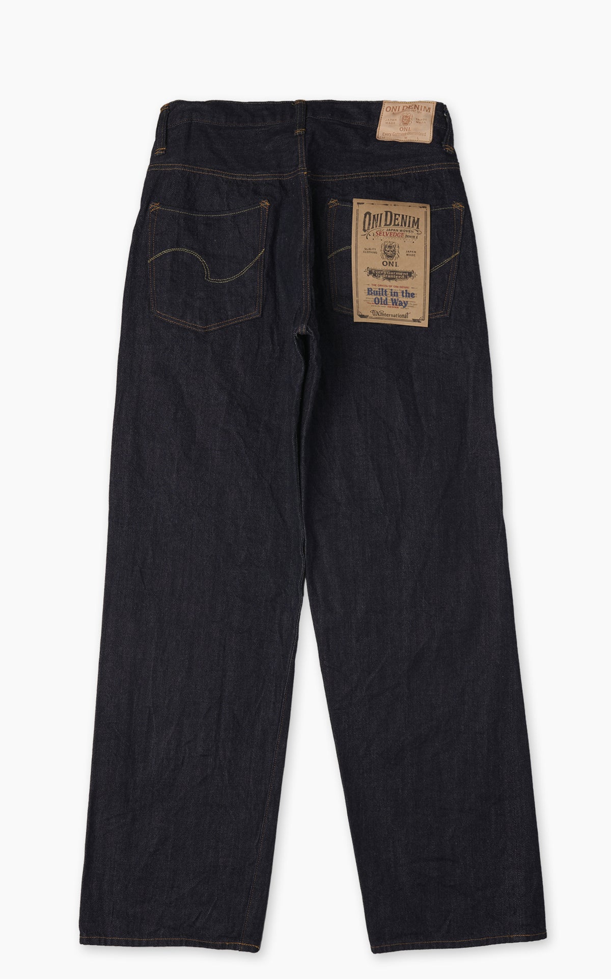 ONI Denim 900HM-60XX Handmade Wide Straight Denim Indigo 12oz