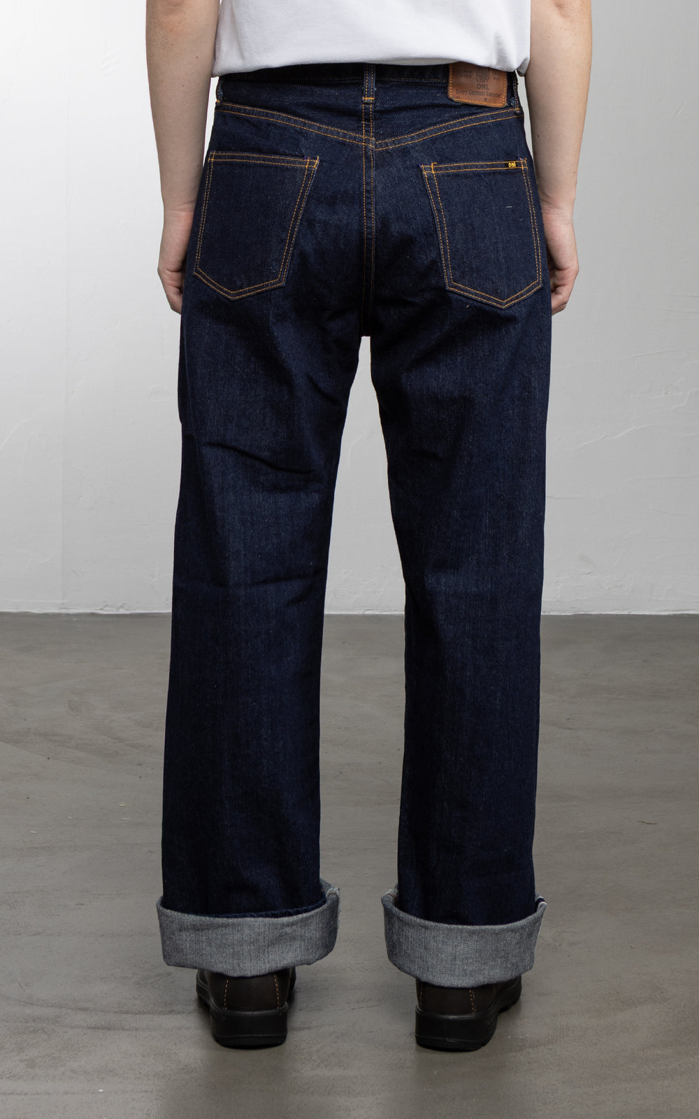 ONI Denim L720-12Z Ladies Wide Straight Selvedge Denim Indigo 12oz