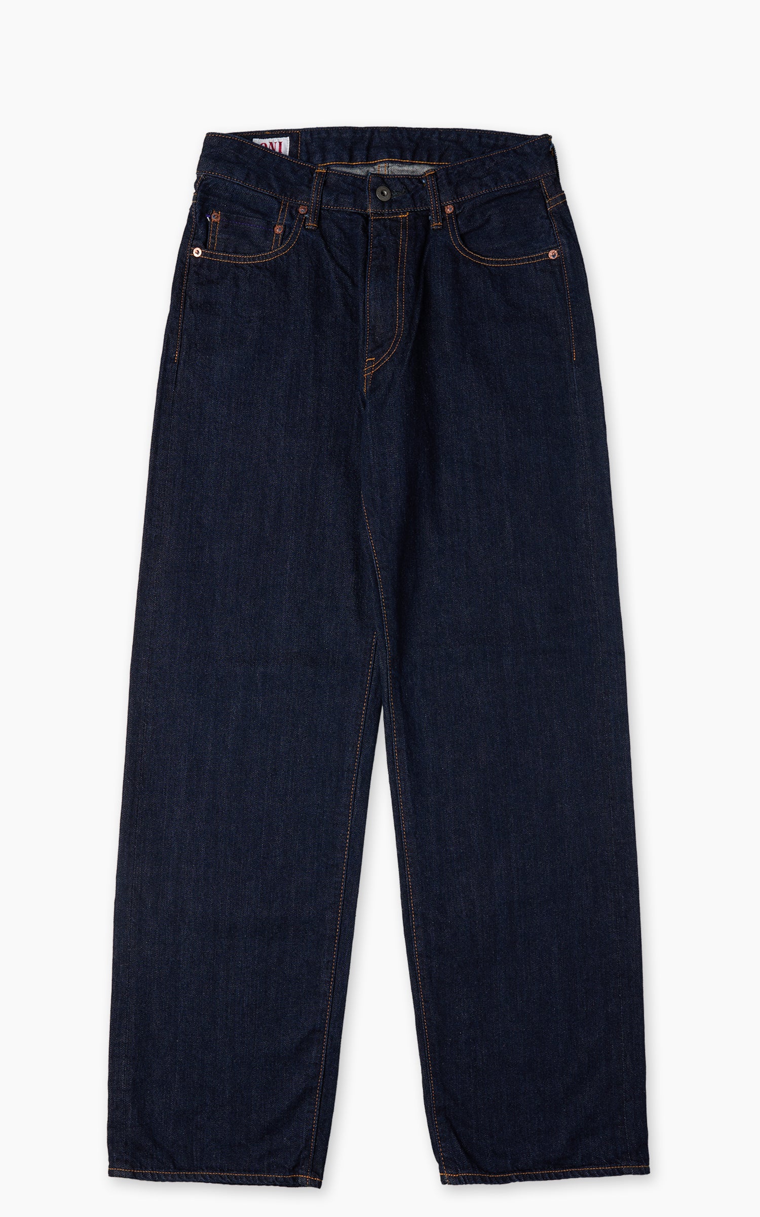 ONI Denim L720-12Z Ladies Wide Straight Selvedge Denim Indigo 12oz