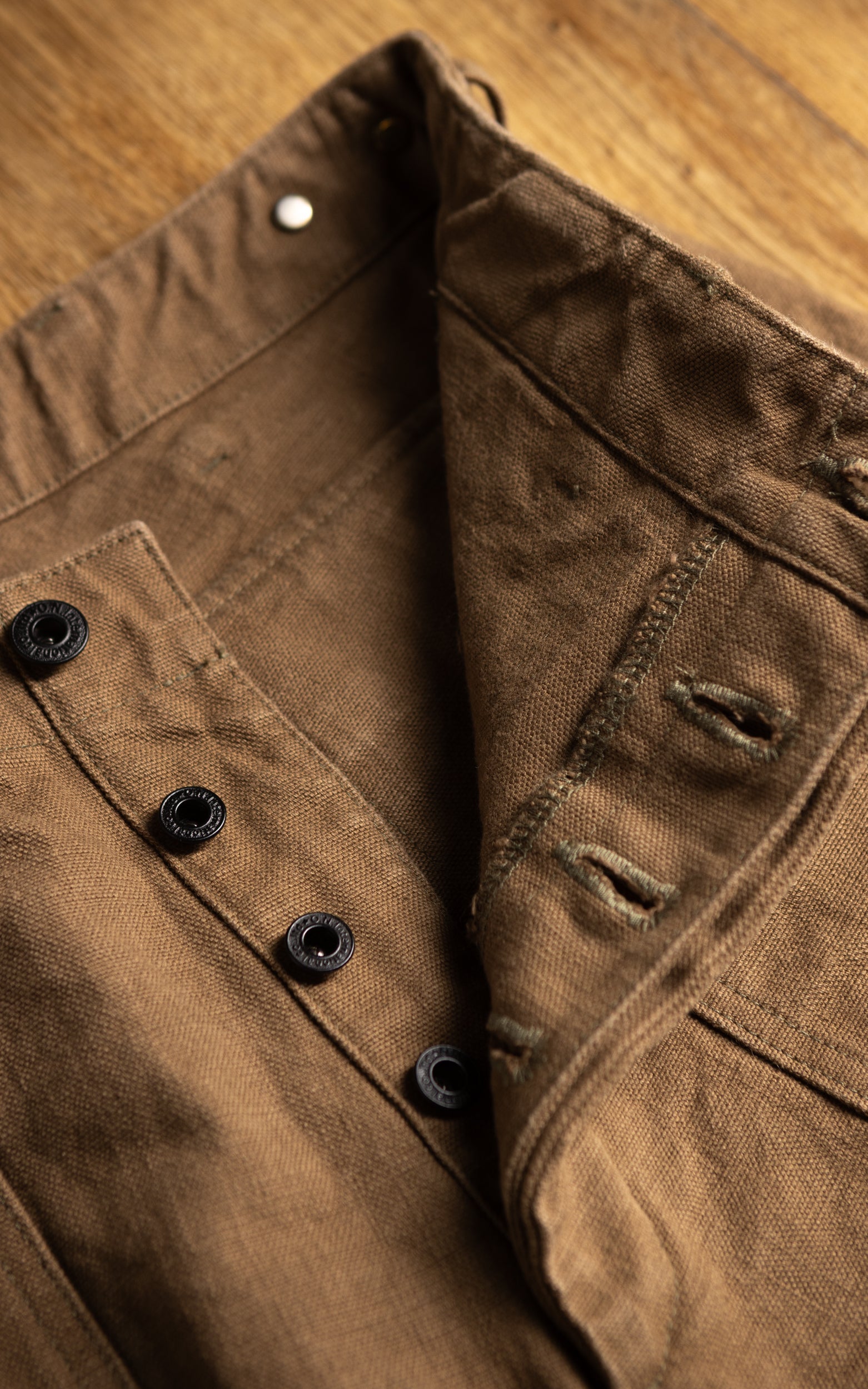 ONI Denim 207-HOX-BRK Baker Pants Sulfur Dye Heavy Oxford Brown Khaki 13oz