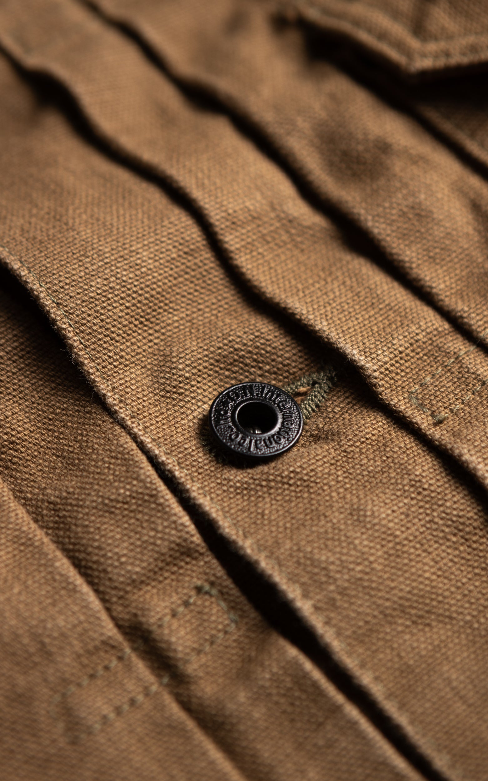 ONI Denim 01507L-HOX-BRK Type I Jacket Sulfur Dyed Heavy Oxford Brown Khaki 13oz