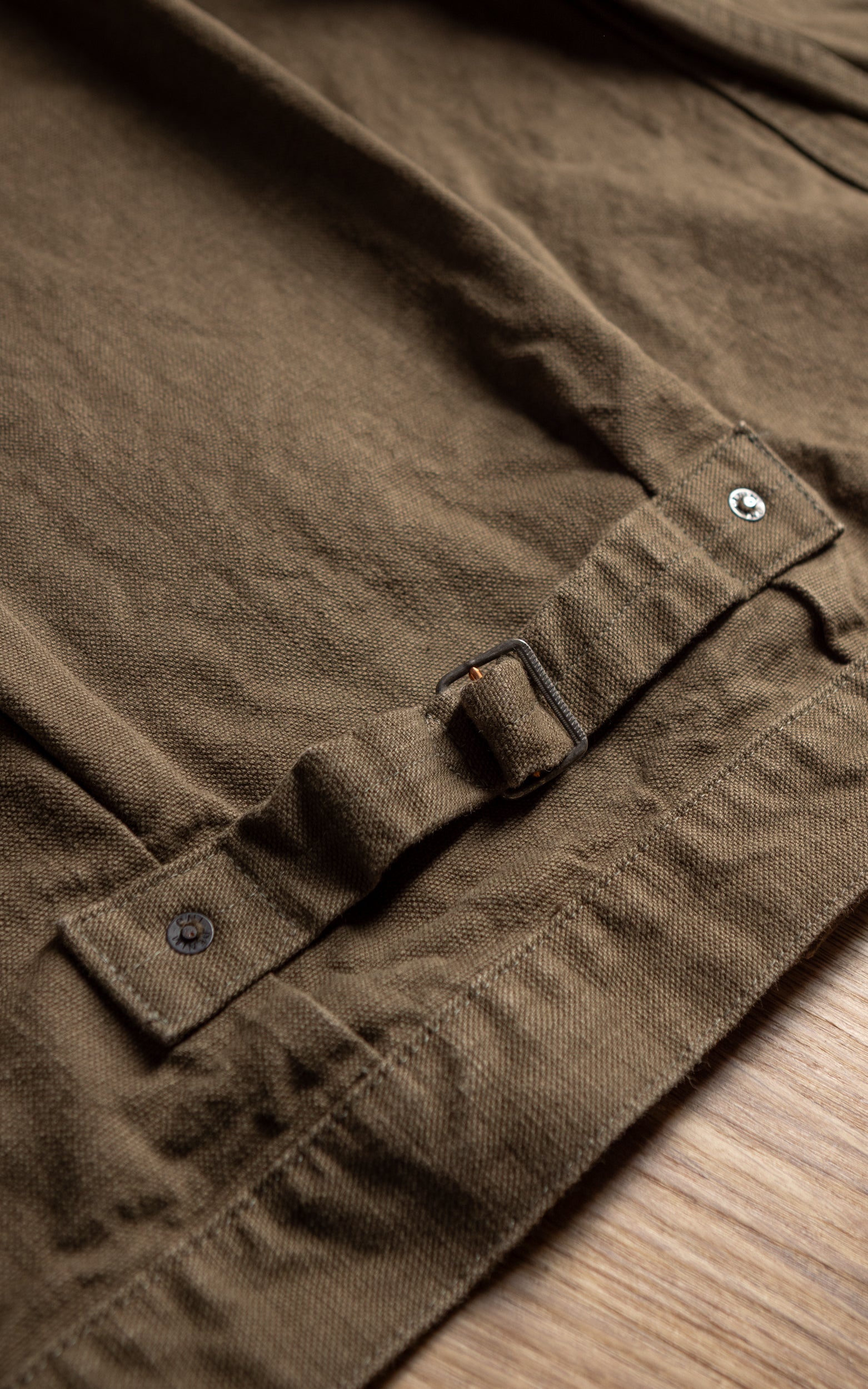 ONI Denim 01507L-HOX-OLB Type I Jacket Sulfur Dyed Heavy Oxford Olive Brown 13oz