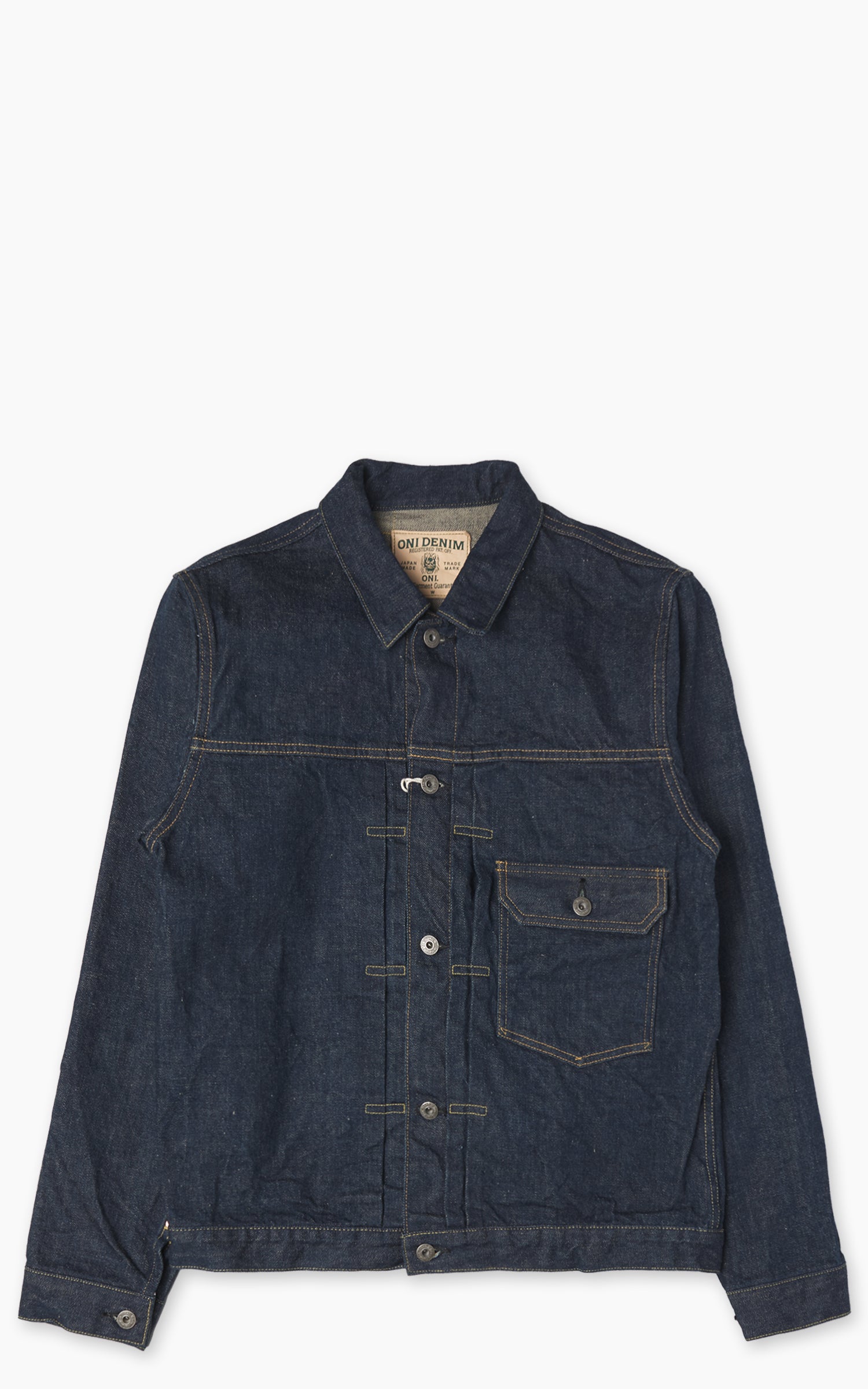 ONI Denim 01507-Ishikawadai Type I Jacket Indigo 15oz