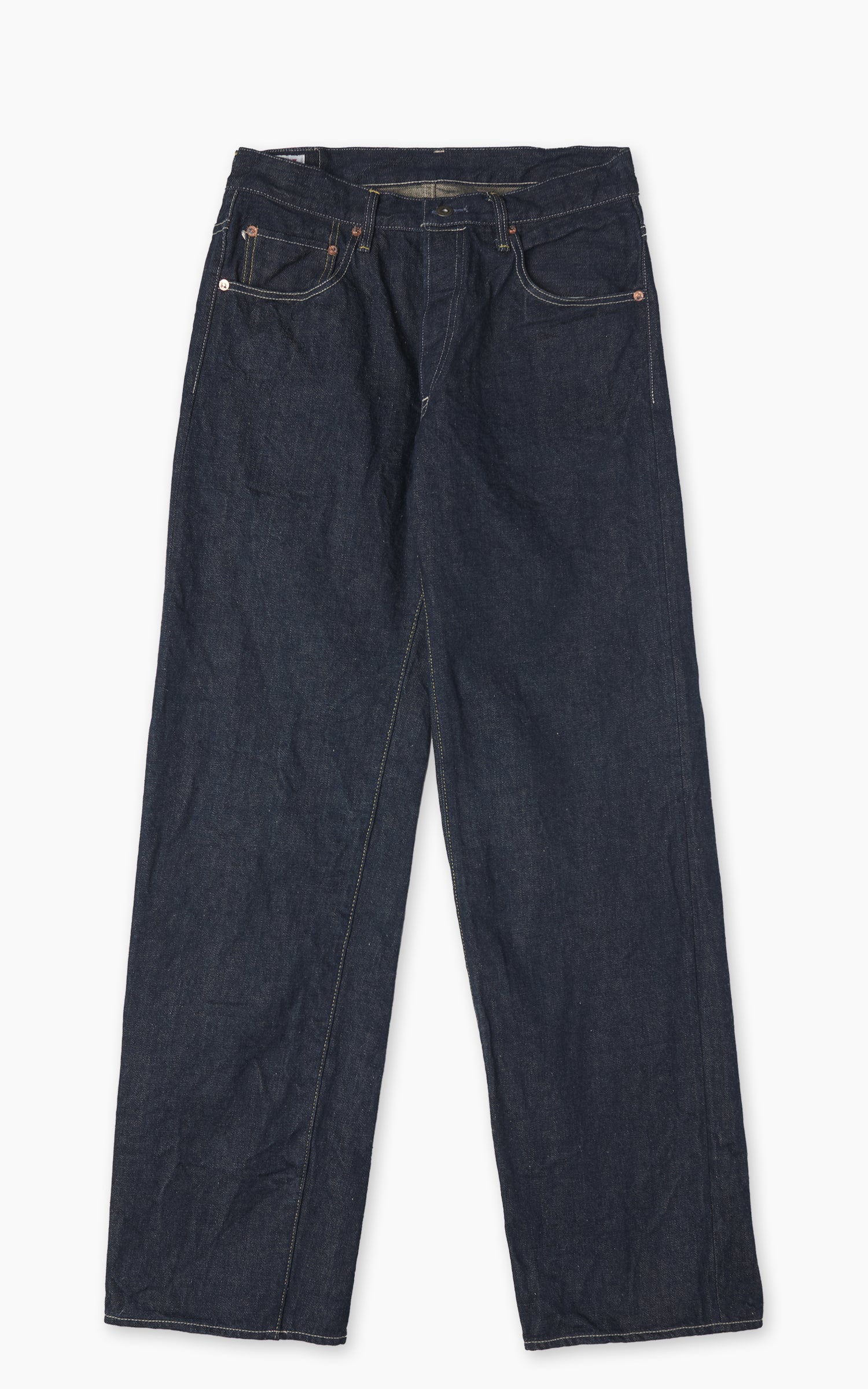 ONI Denim 200-Ishikawadai Wide Straight Denim Indigo 15oz