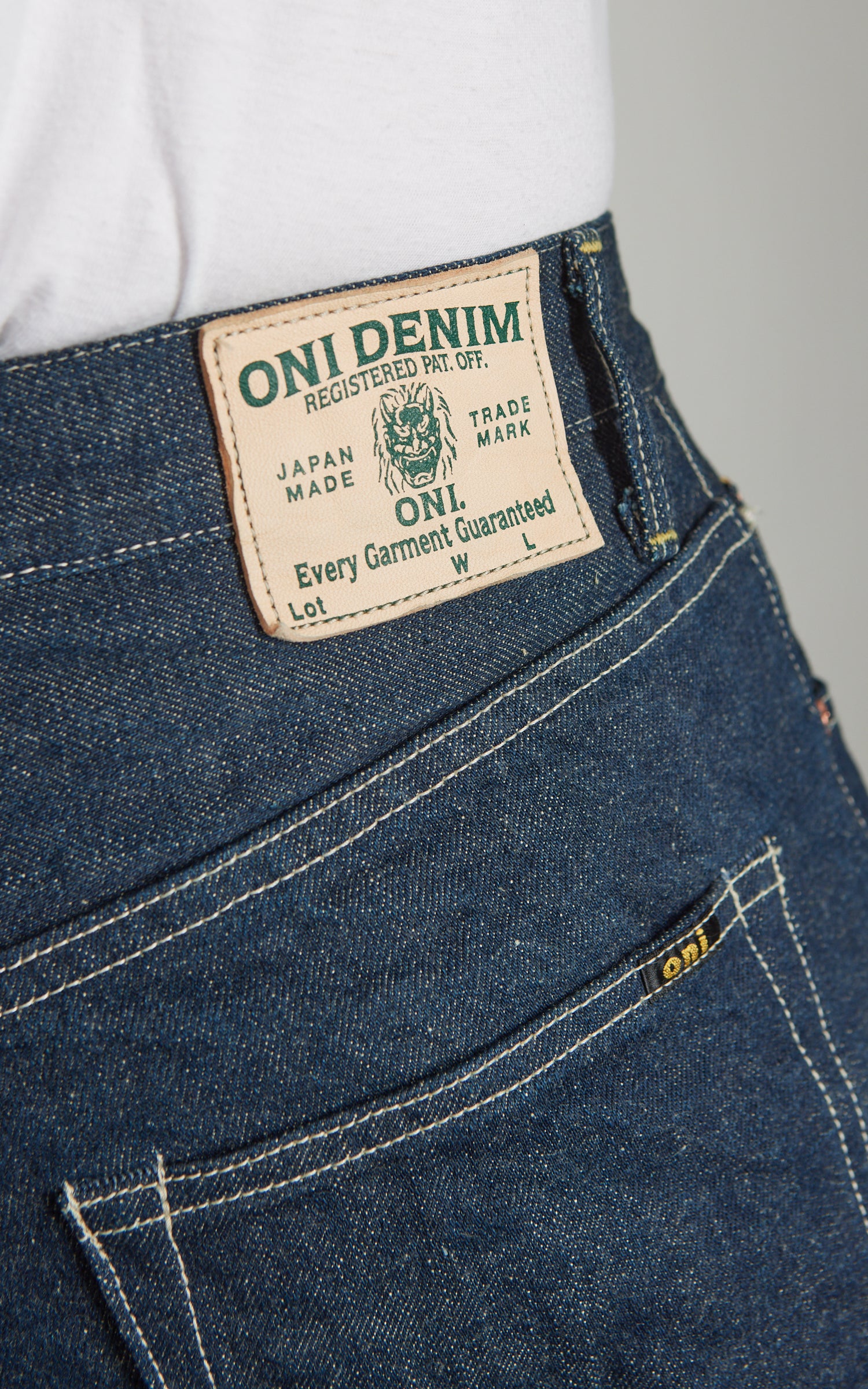 ONI Denim 200-Ishikawadai Wide Straight Denim Indigo 15oz