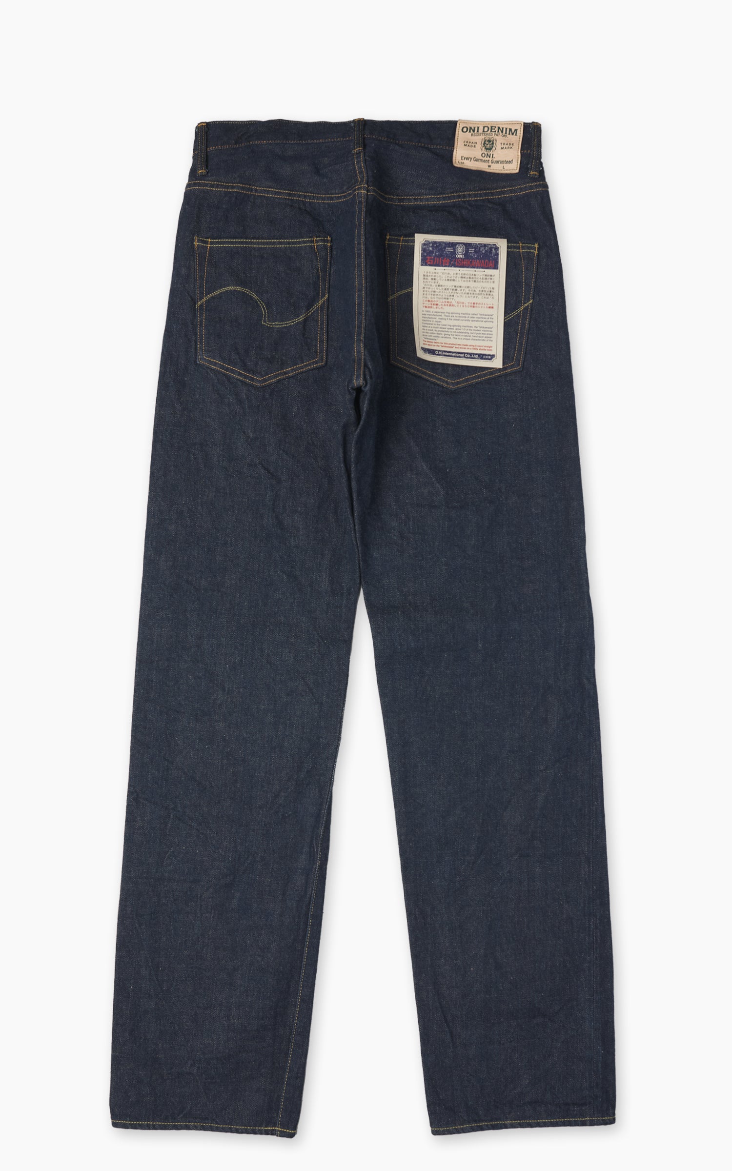 ONI Denim 270-Ishikawadai Regular Straight Denim Indigo 15oz