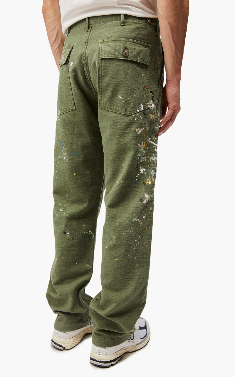 OrSlow US Army Fatigue Pants Green Used W/ Paint