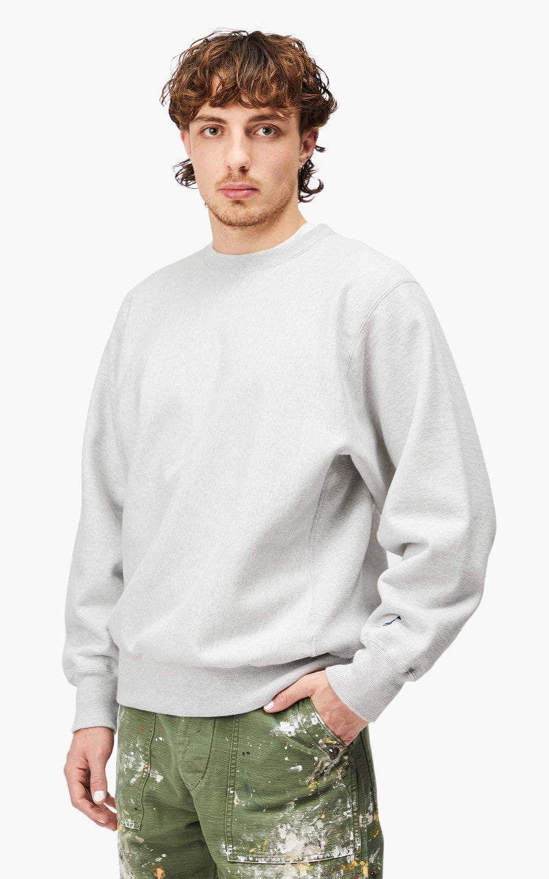 OrSlow Heavy Weight Vintage Crew Neck Sweater Light Grey