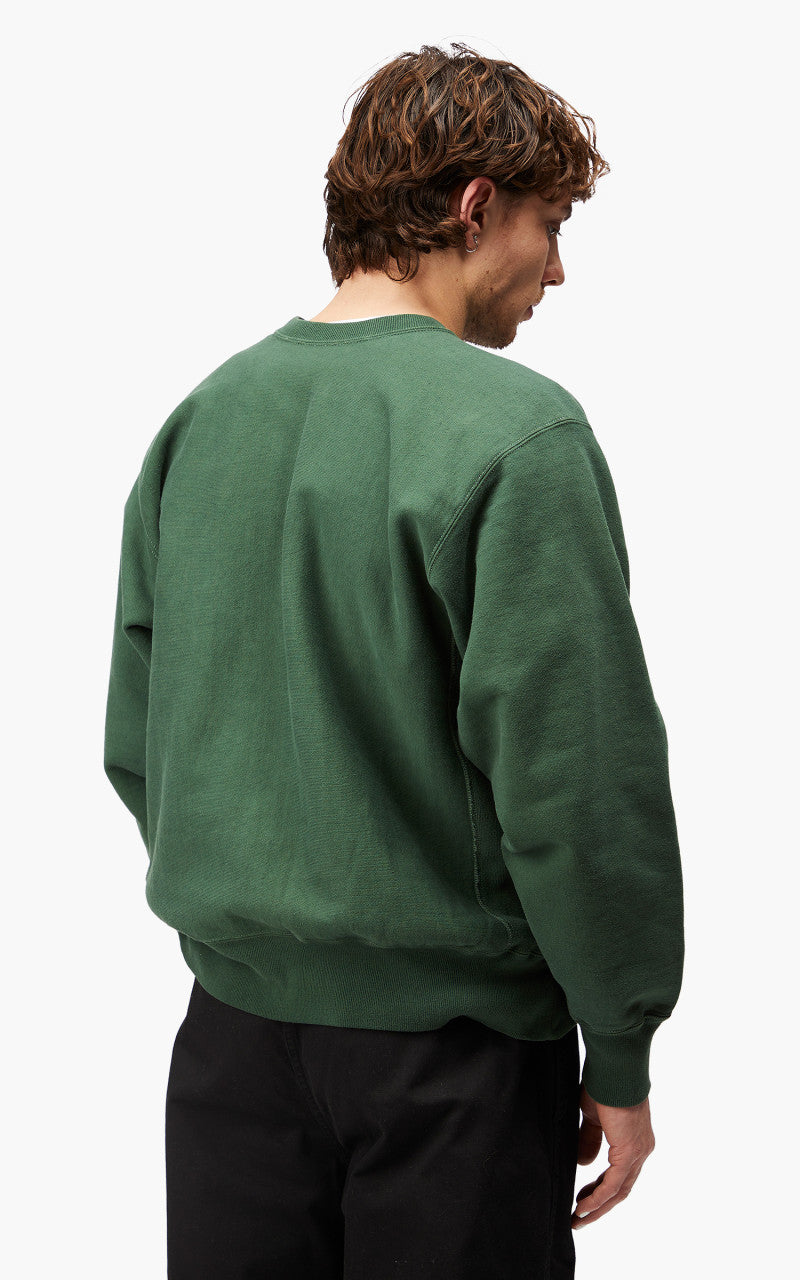 OrSlow Heavy Weight Vintage Crew Neck Sweater Green