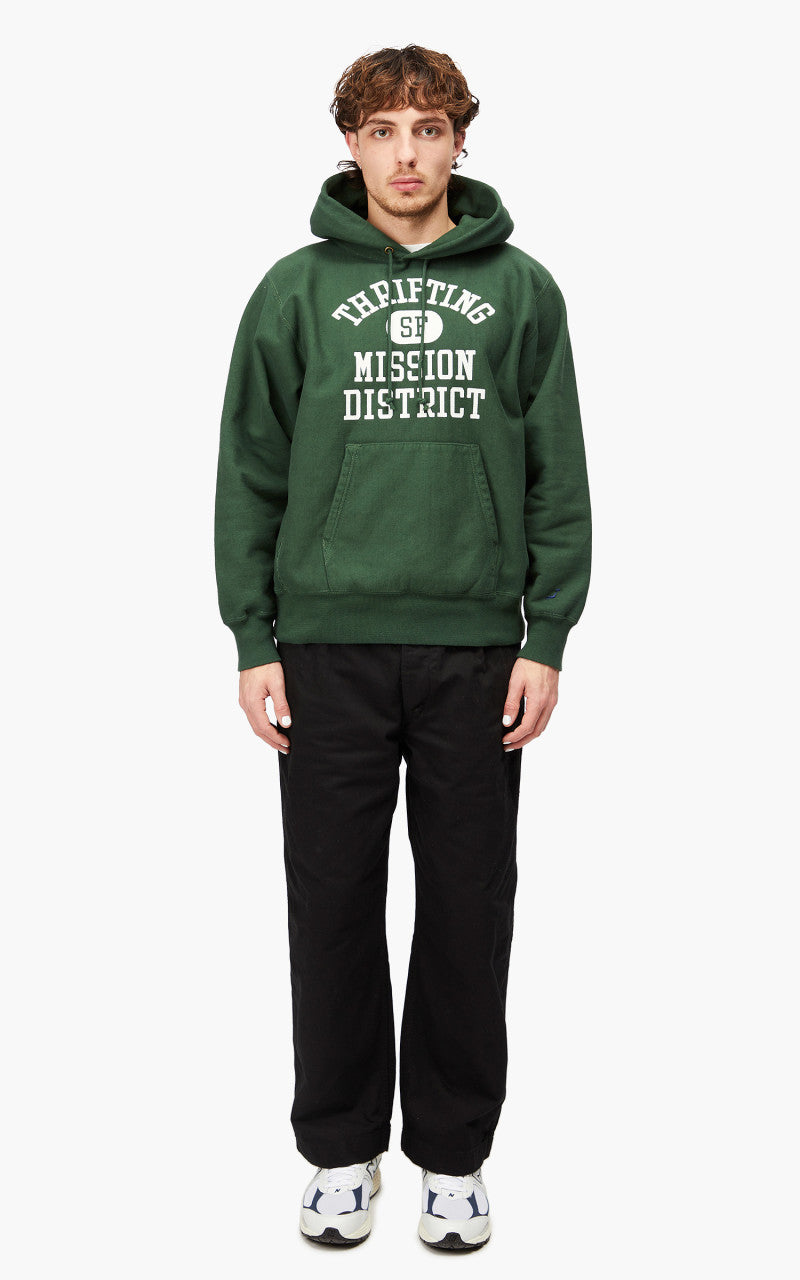 OrSlow Heavy Weight Vintage Hoodie Green