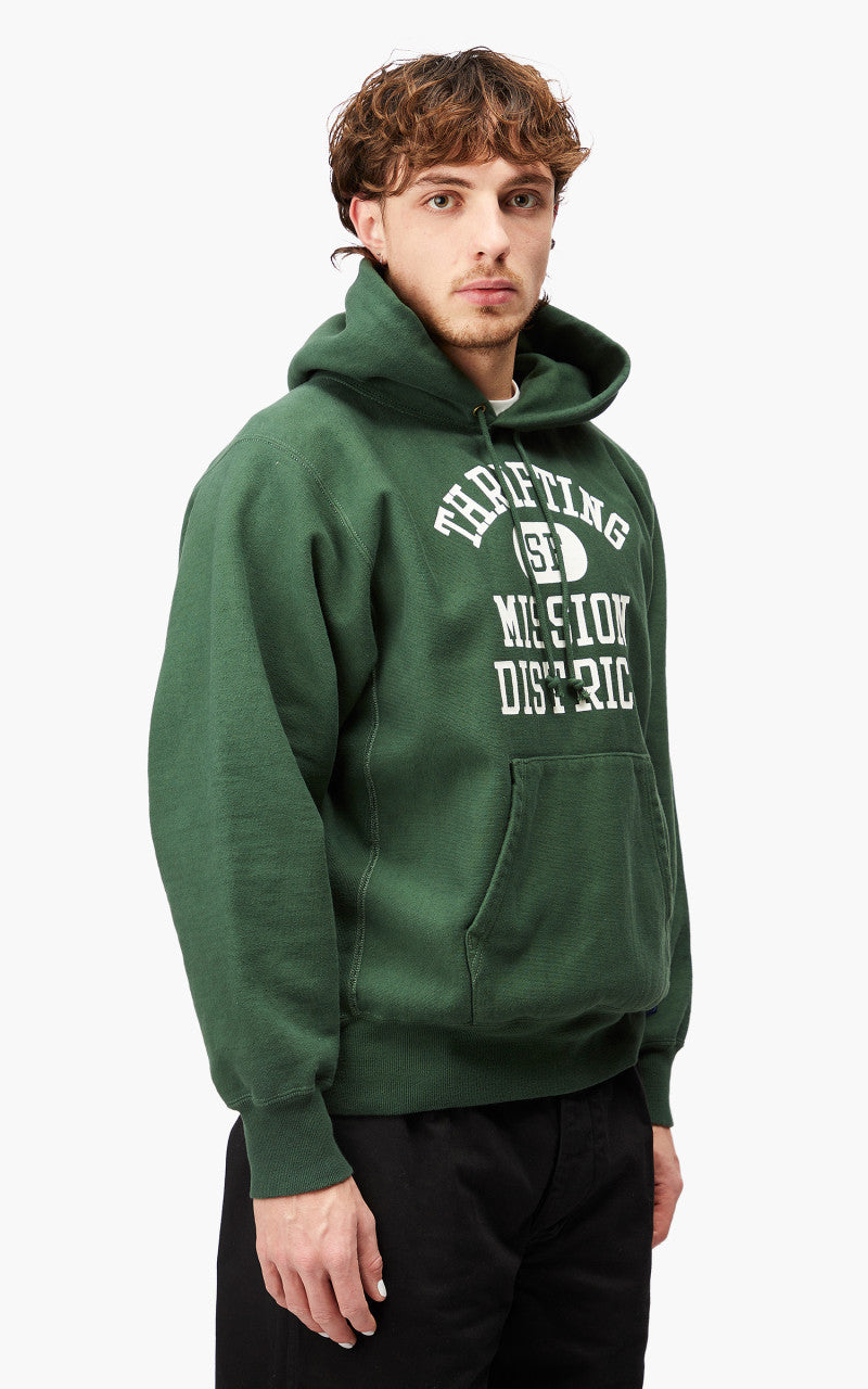 OrSlow Heavy Weight Vintage Hoodie Green