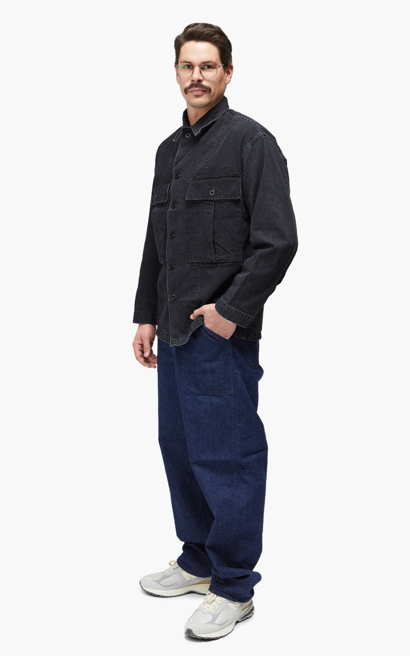 OrSlow US Army M-43 Denim Jacket Black Stone