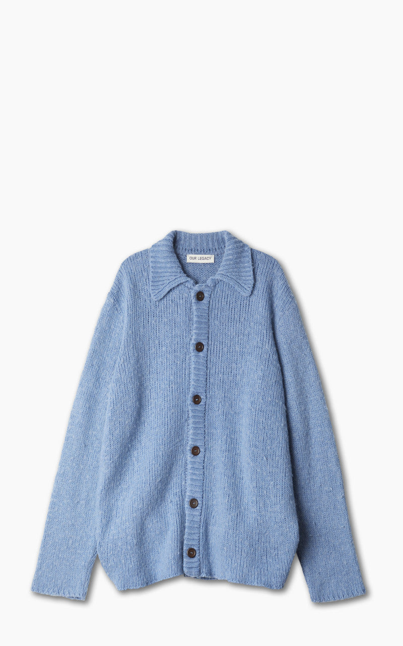 トップス OUR LEGACY BIG CARDIGAN FUNKY BLUE Our Legacy - Big Cardigan Funky Blue Acrylic