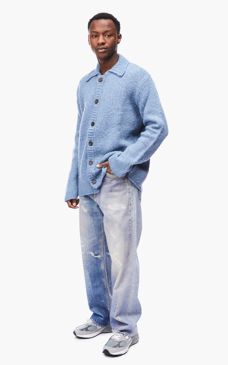 トップス OUR LEGACY BIG CARDIGAN FUNKY BLUE Our Legacy - Big Cardigan Funky Blue Acrylic