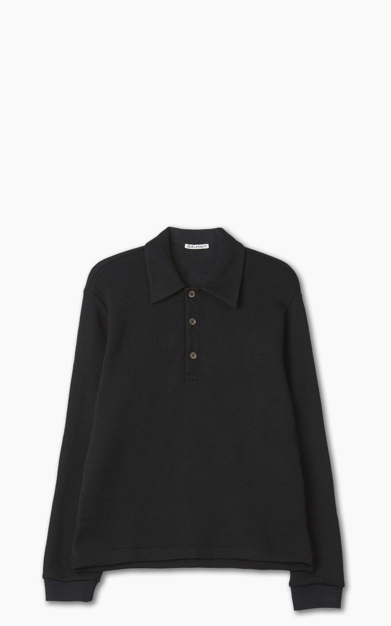 Our Legacy Ile Piquet Black Pseudo Knit