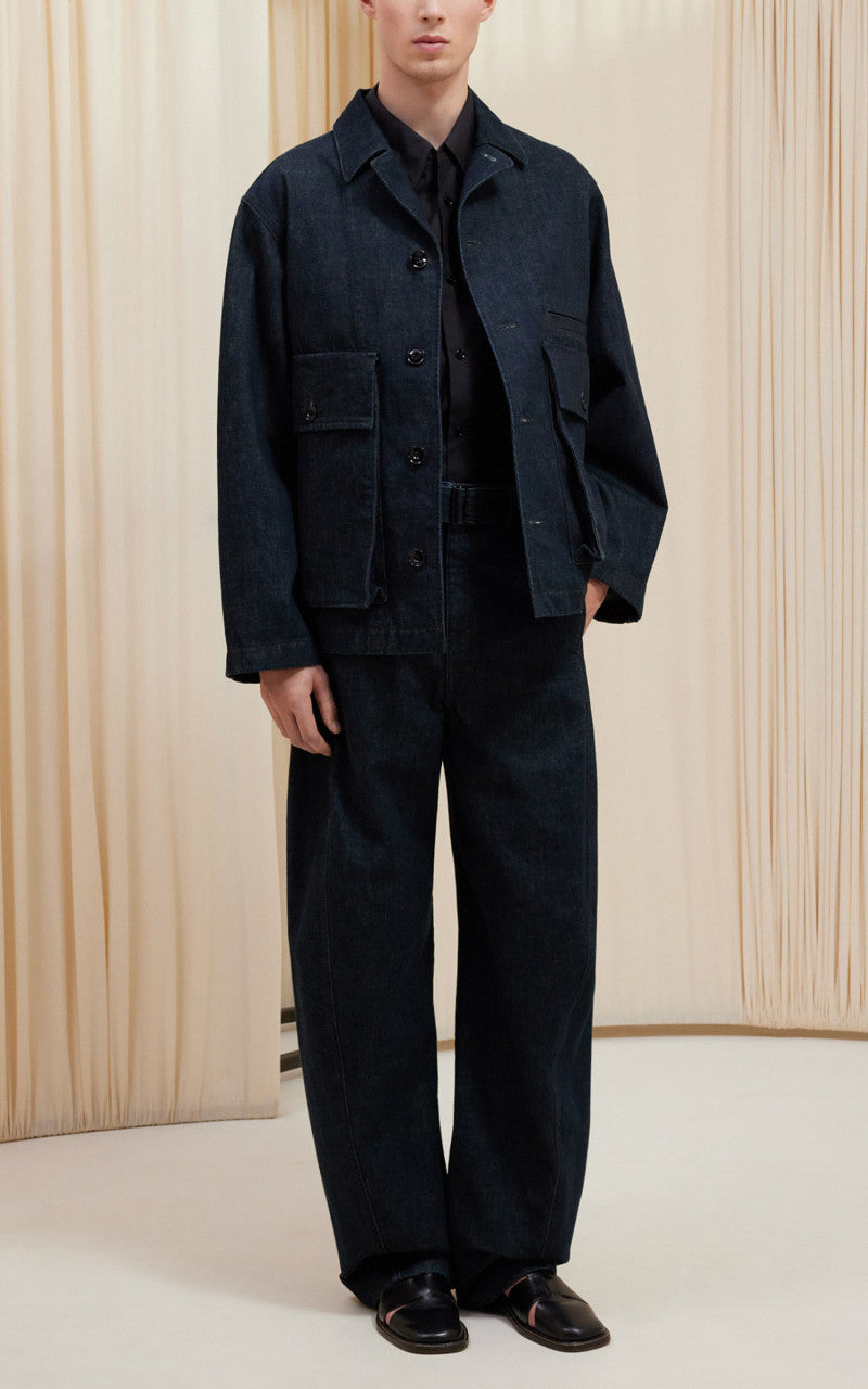 Lemaire Boxy Jacket Denim Indigo