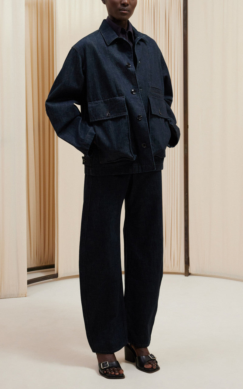 Lemaire Boxy Jacket Denim Indigo