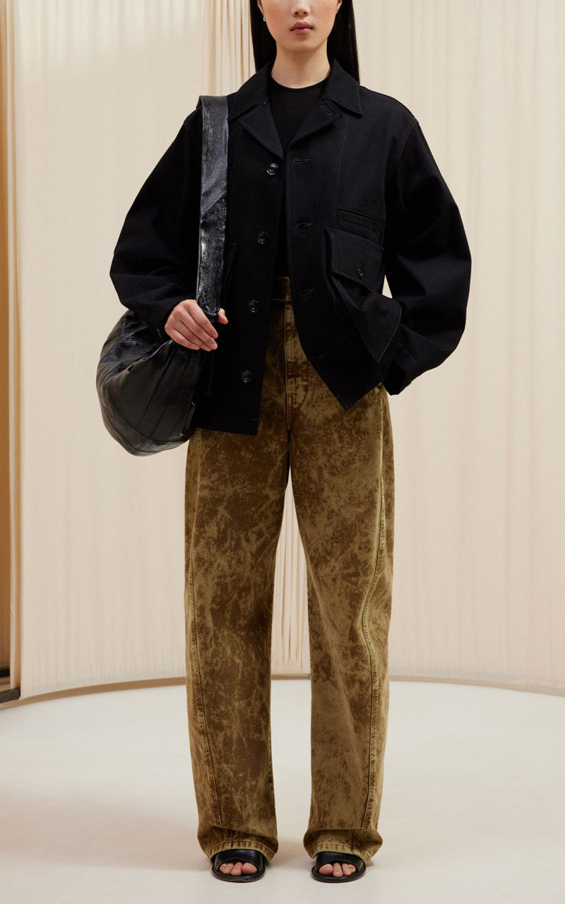Lemaire Boxy Jacket Heavy Denim Black