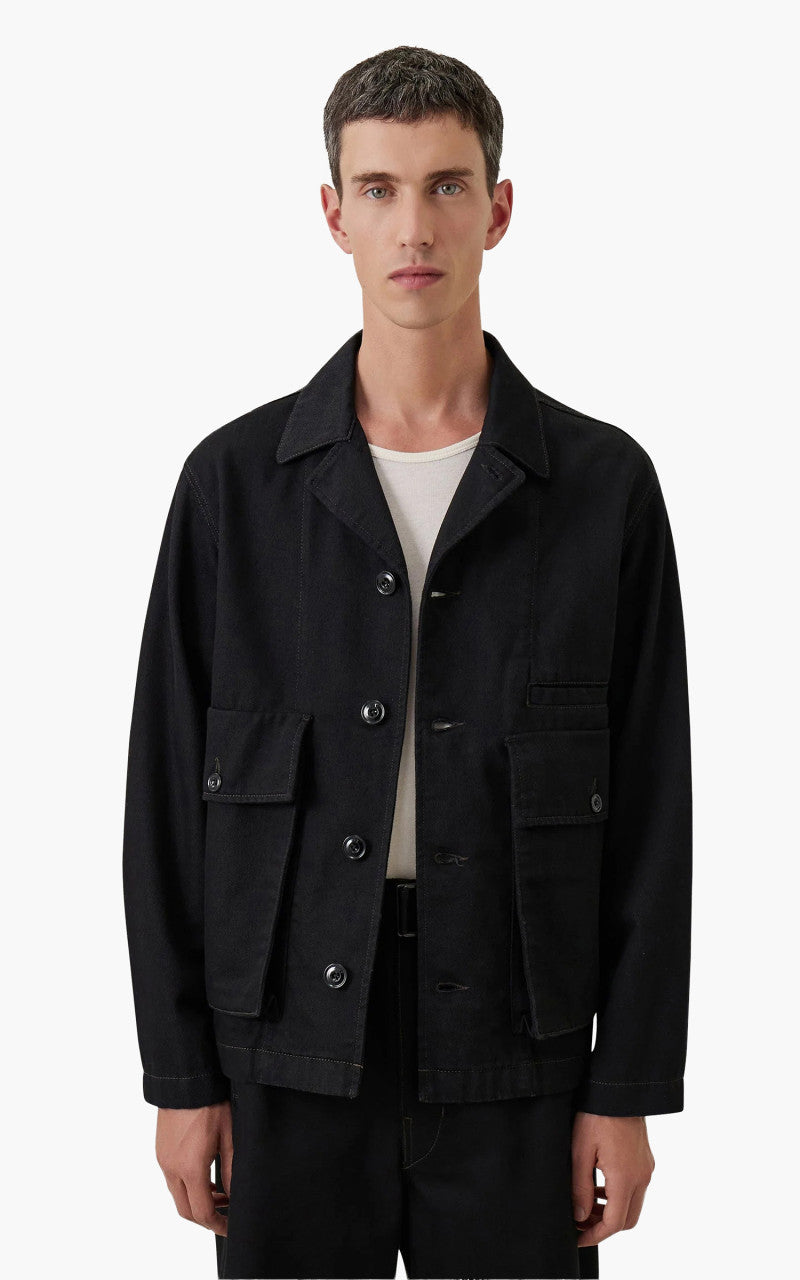Lemaire Boxy Jacket Denim Black