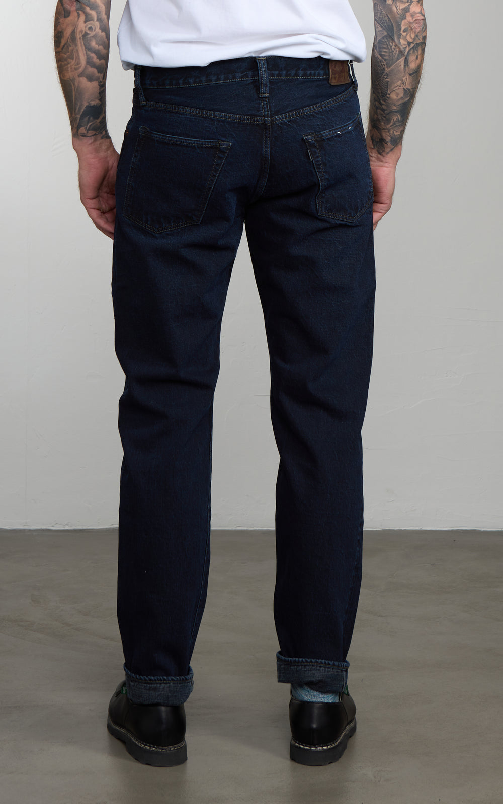 Omoto Denim 0415 Straight Fit Jeans Selvedge Charcoal Dyed