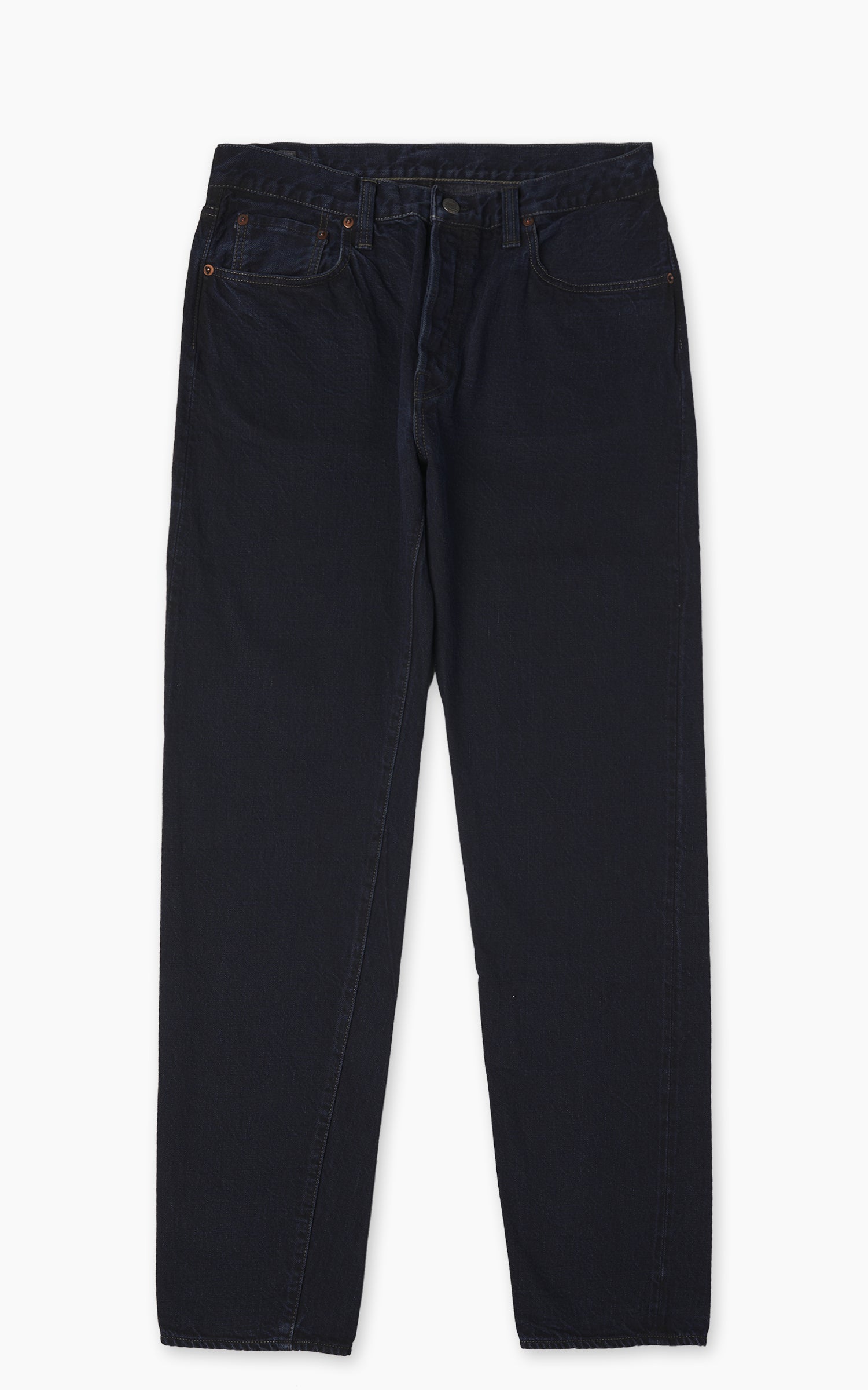 Omoto Denim 8819 Ichimatsu Denim Happi Shirt Indigo 8oz