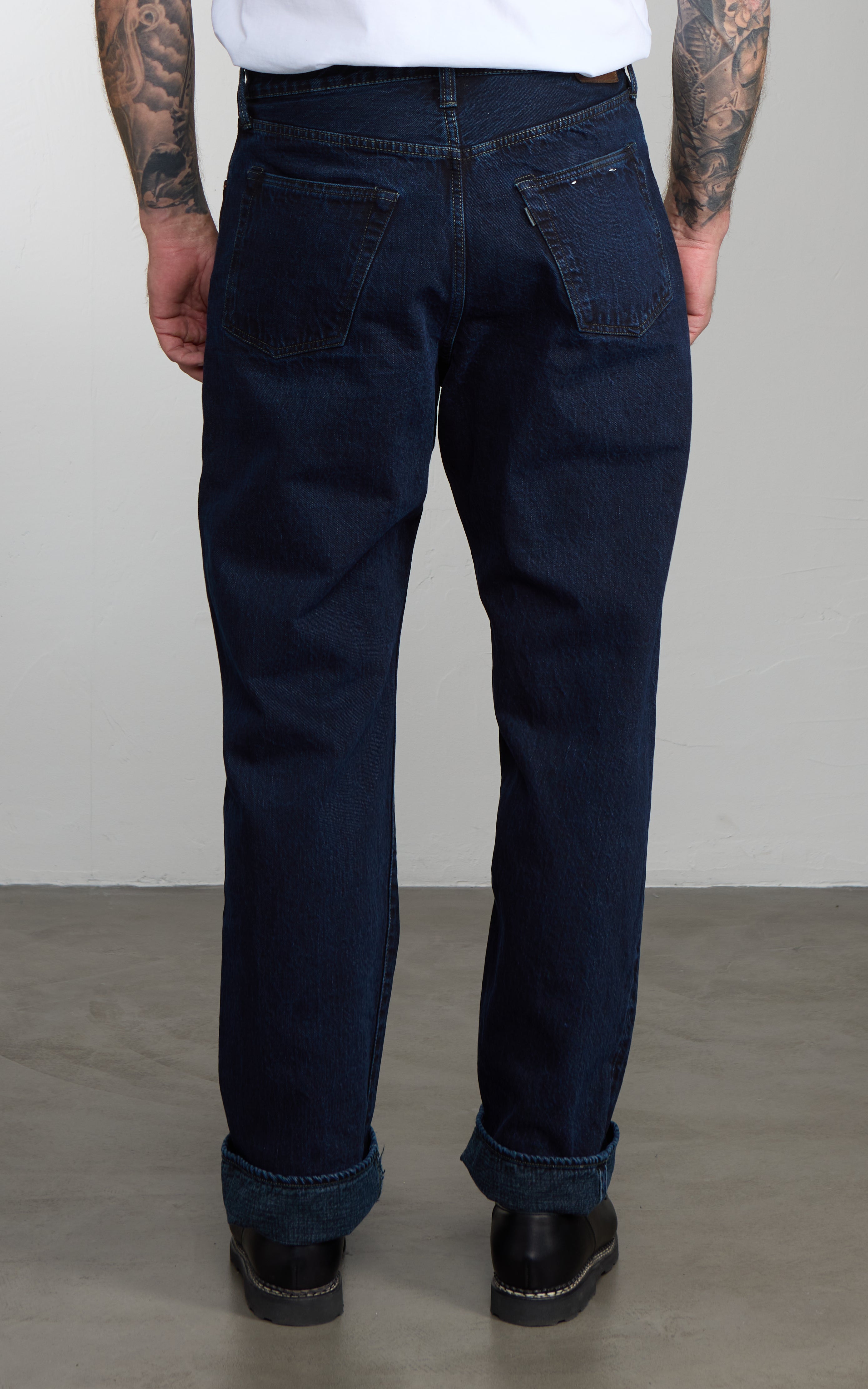 Omoto Denim 0815 Loose Fit Jeans Selvedge Charcoal Dyed