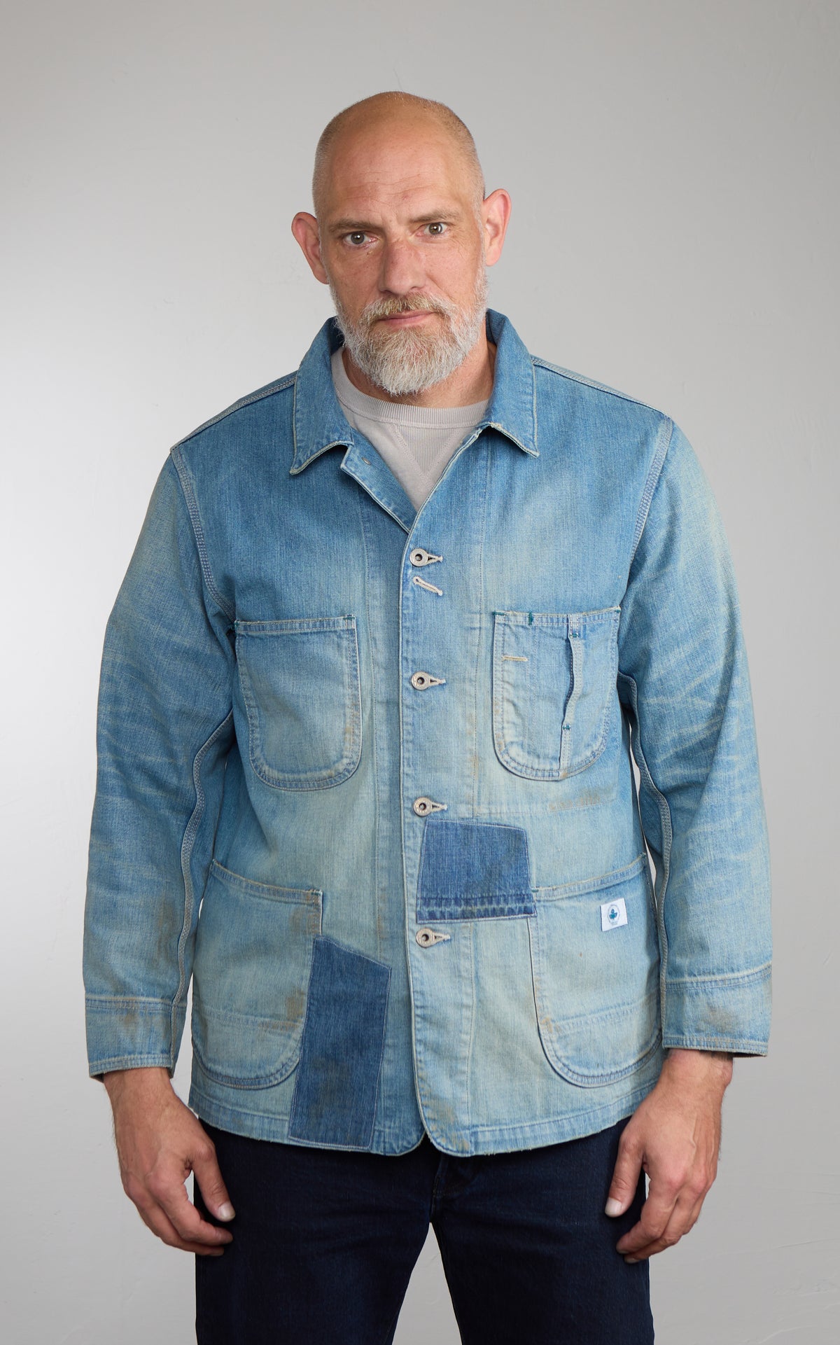 Omoto Denim 3618 30's Coverall Jacket Nep Denim 4 Years