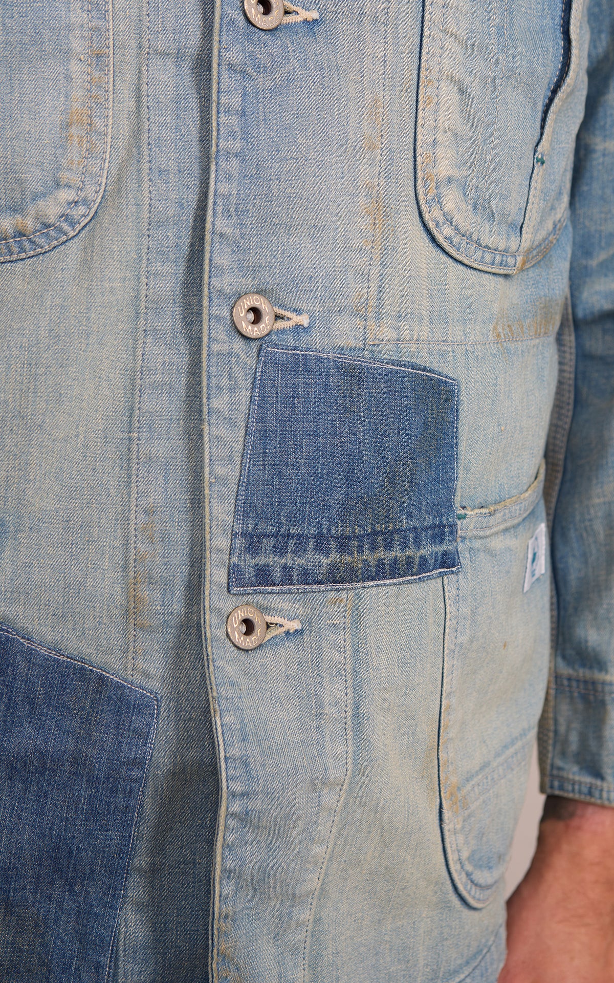 Omoto Denim 3618 30's Coverall Jacket Nep Denim 4 Years