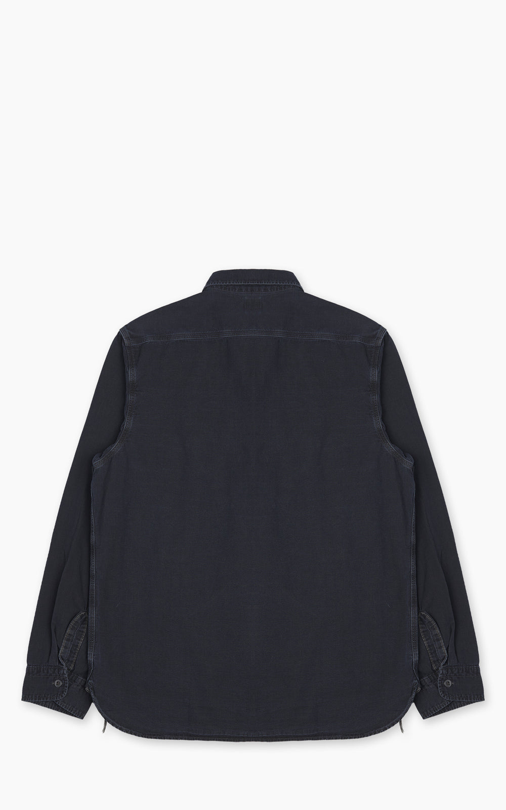 Omoto Denim 5017 High Density Chambray Work Shirt Charcoal Dyed