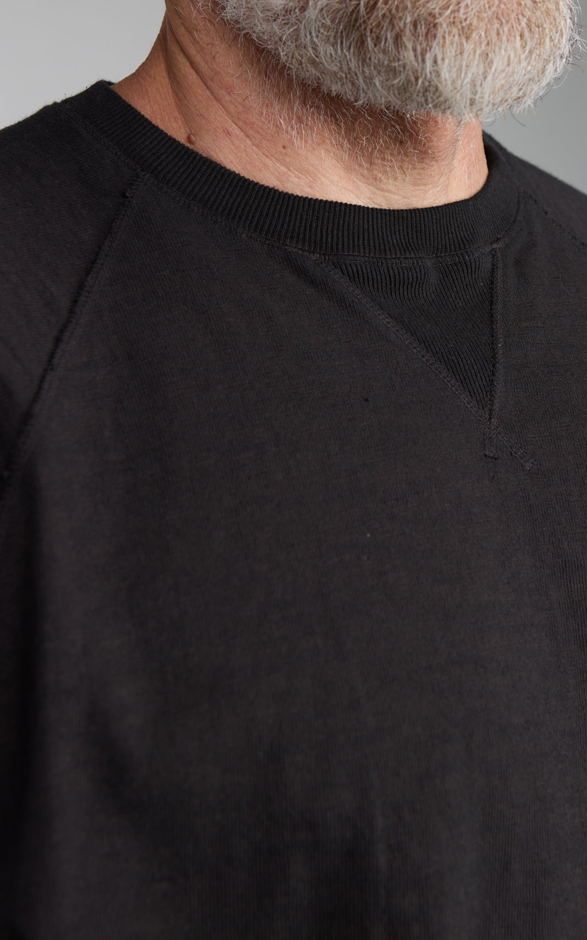 Omoto Denim 6100 Memphis Cotton Raglan Sleeve T-Shirt Anthrazit