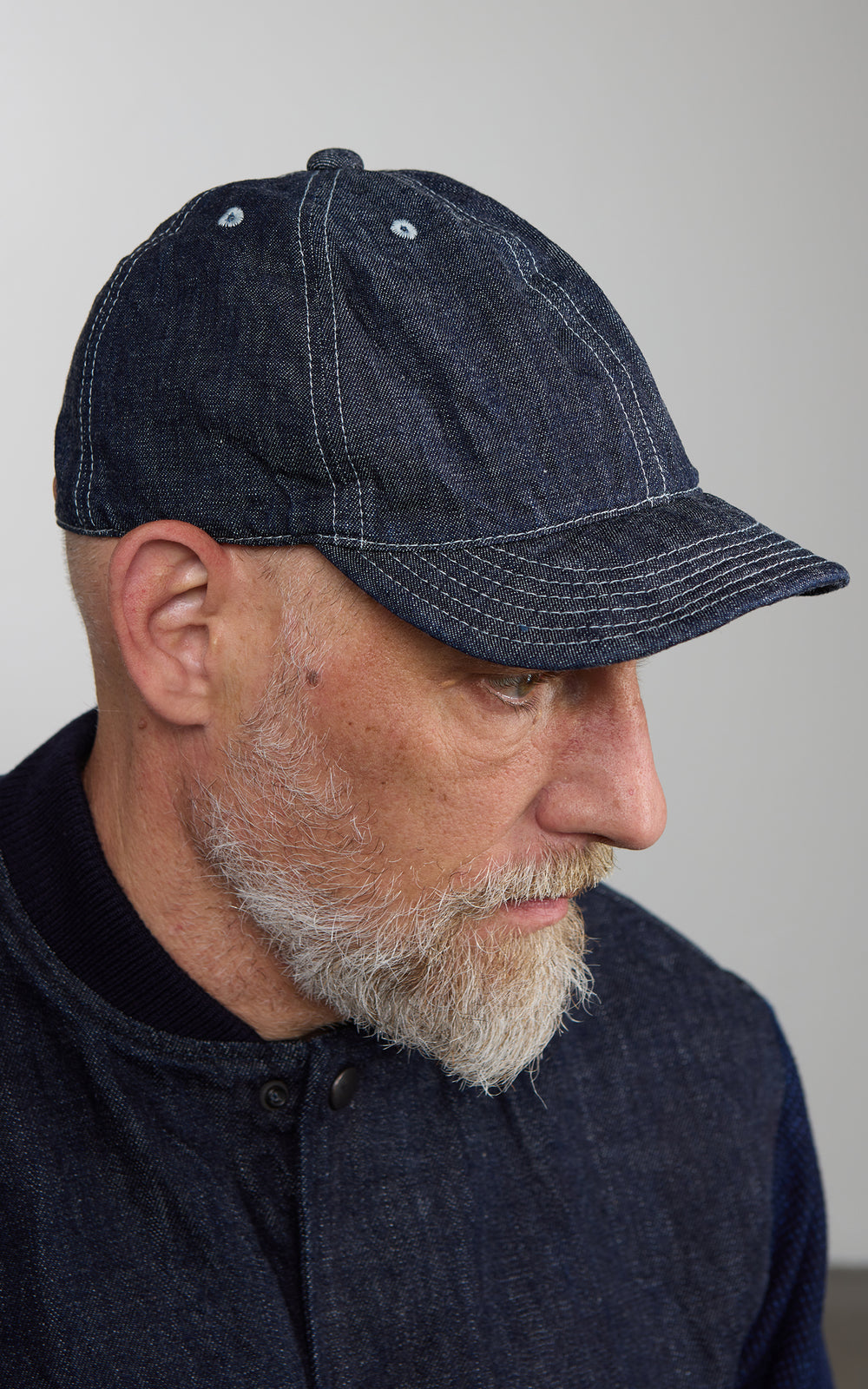 Omoto Denim 6-Panel Denim Cap Indigo