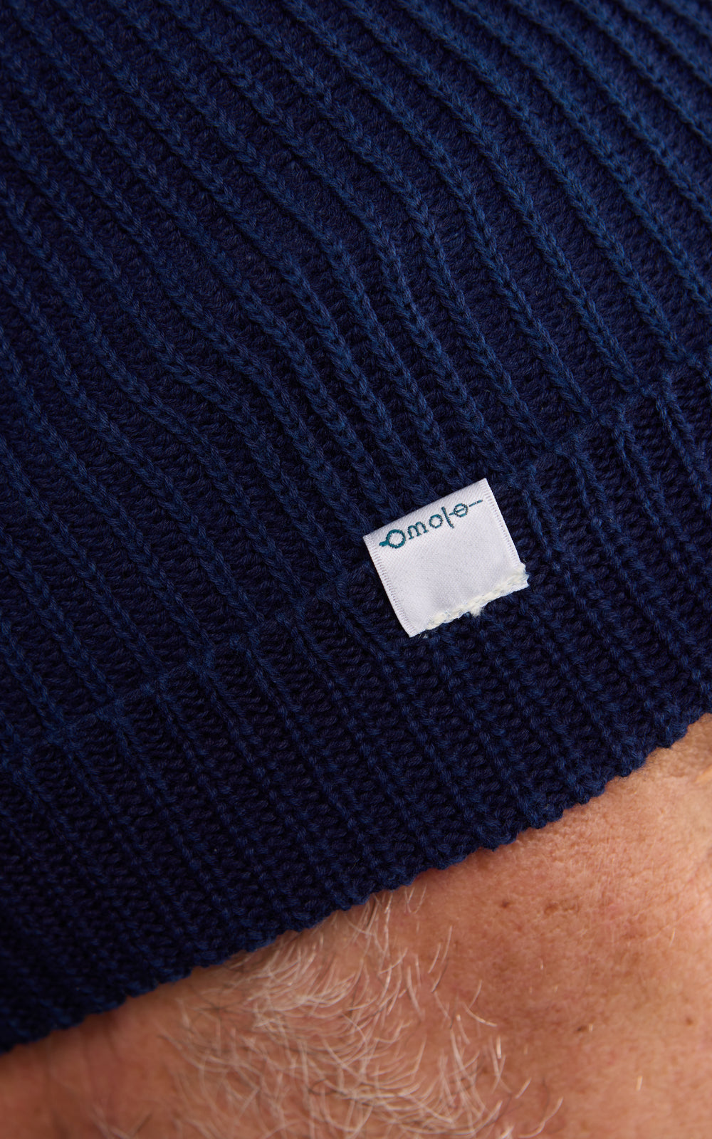 Omoto Denim 9002 Cotton Knit Beanie Dyed Indigo