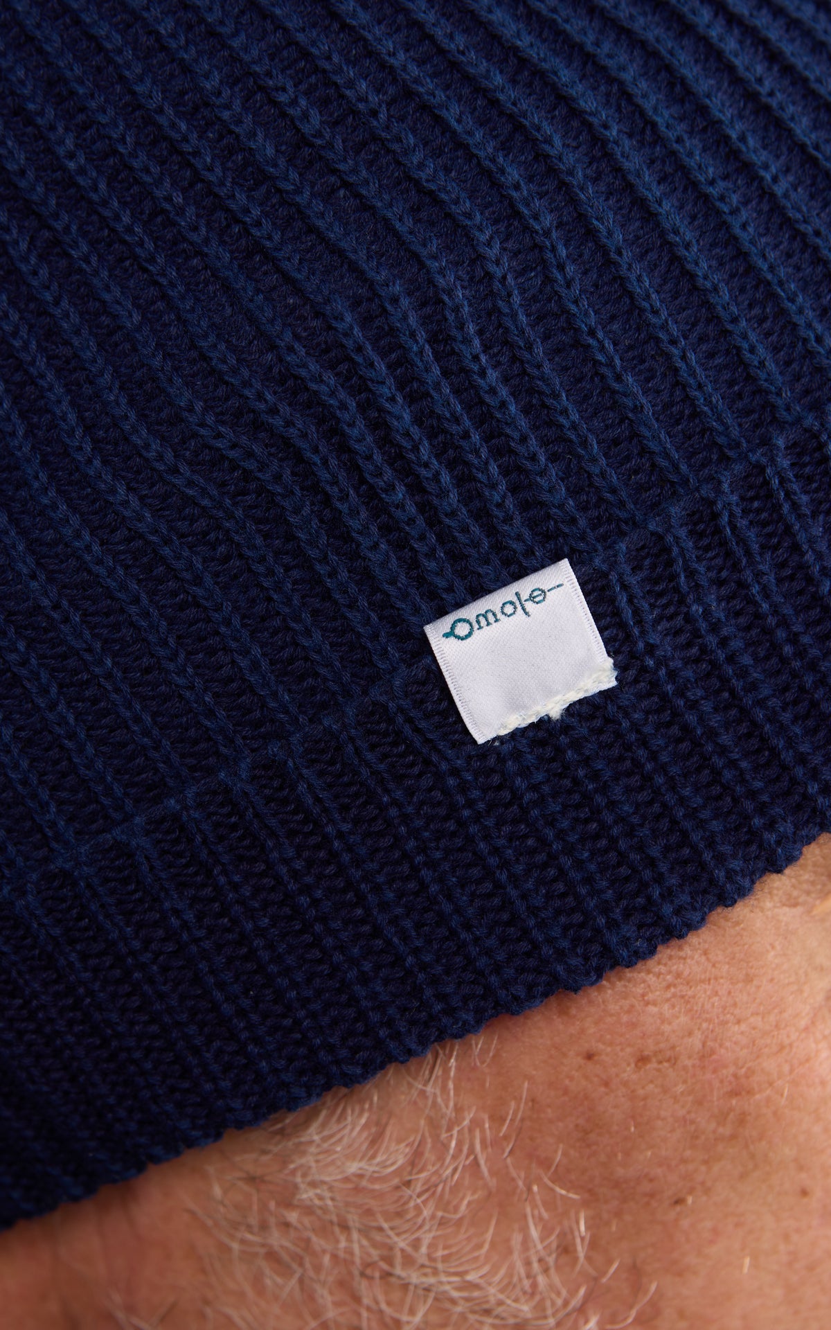 Omoto Denim 9002 Cotton Knit Beanie Dyed Indigo