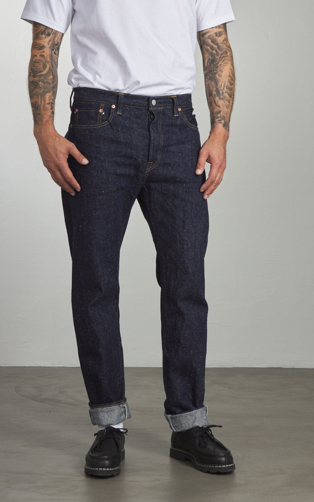 Omoto Denim 0412 Straight Fit Jeans Selvedge Nep Denim Indigo 16oz