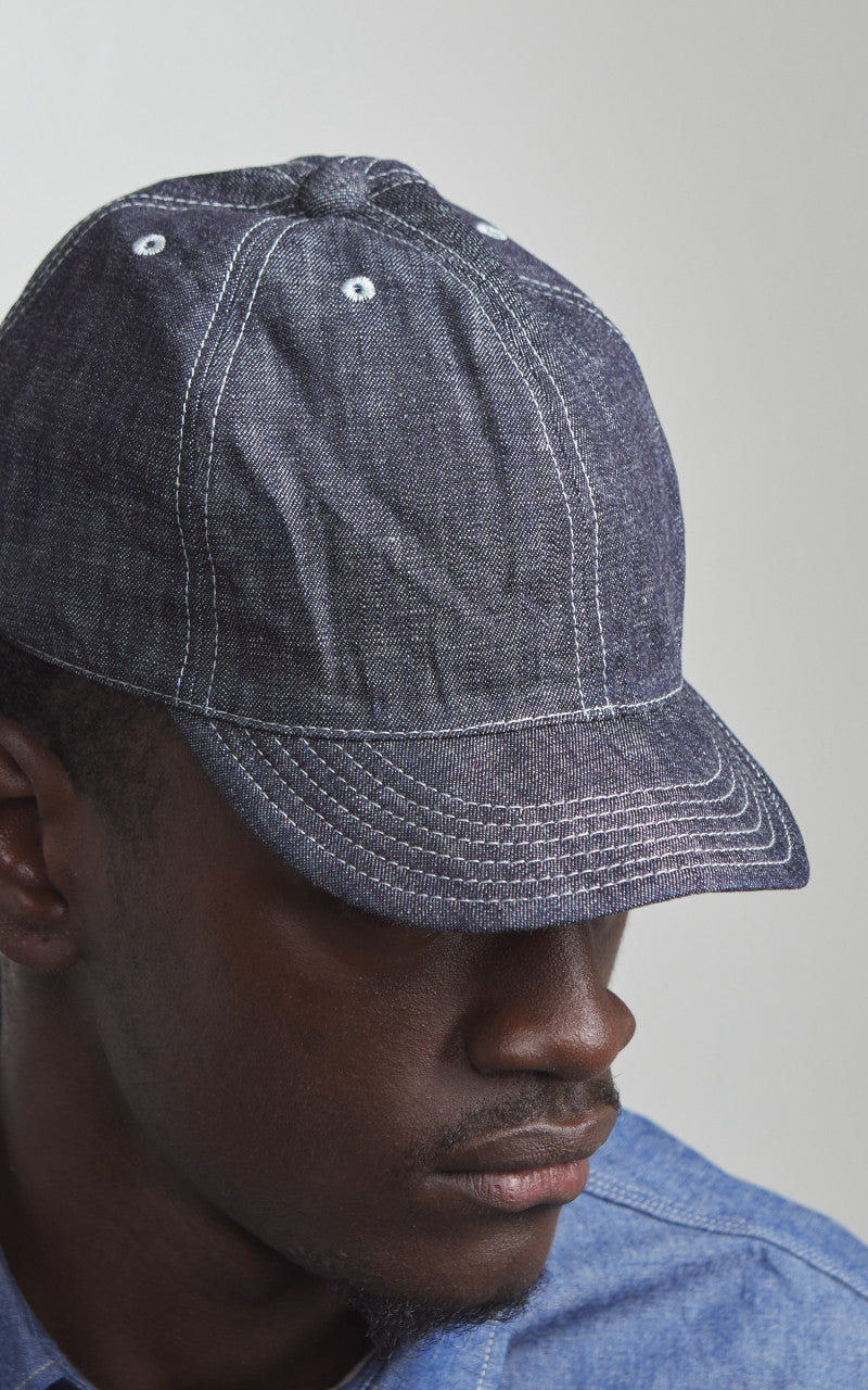 Omoto Denim 6-Panel Denim Cap Indigo
