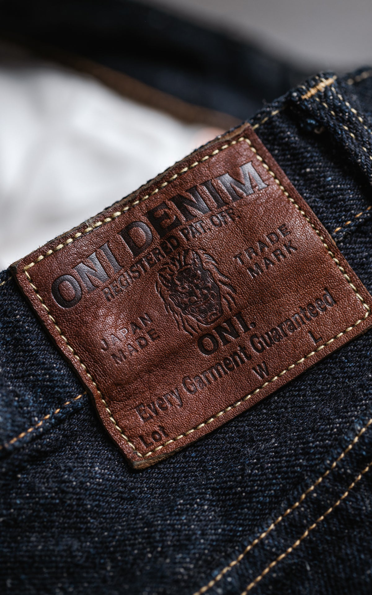 ONI Denim 222-ASPHALT Super Wide Straight Denim Indigo 20oz