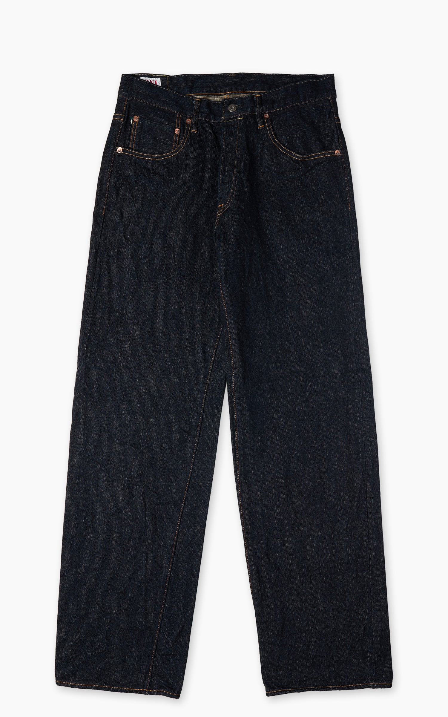 ONI Denim 200-GC15 Wide Straight Denim Greencast 15oz