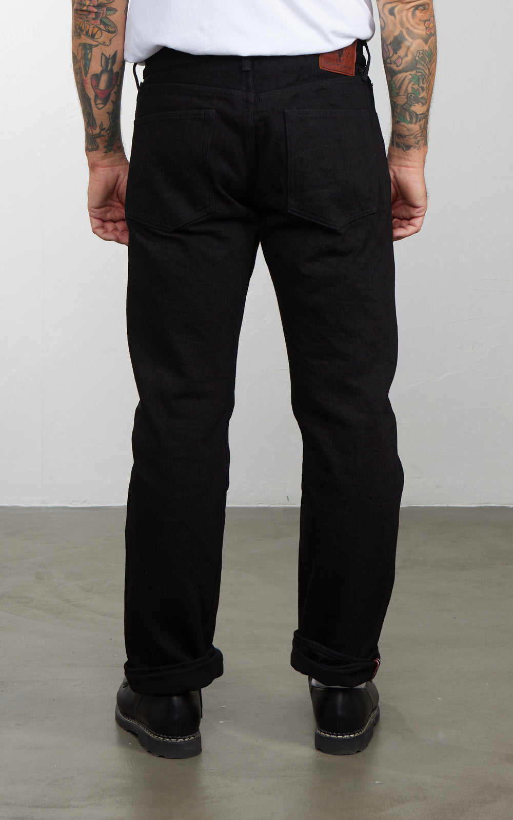 ONI Denim 246ZR-BKBK "Secret Black Denim" Neat Straight Jeans 20oz