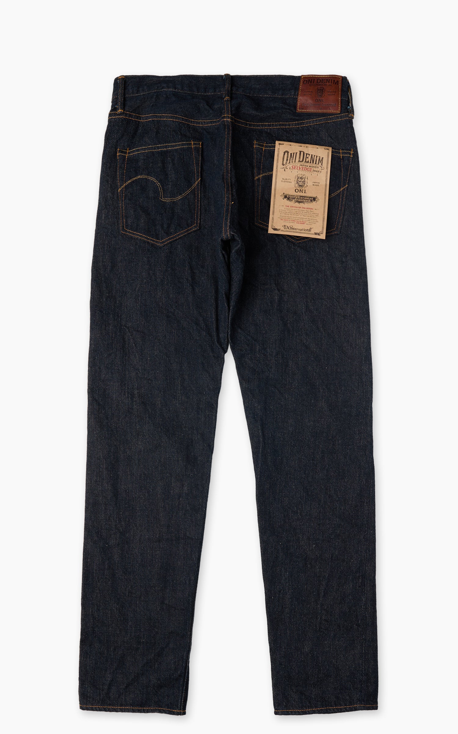 ONI Denim 622-GC15 Relaxed Tapered Denim Greencast 15oz