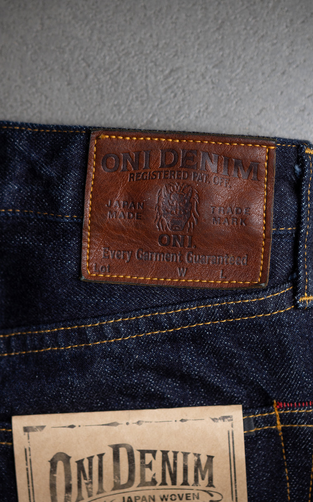 ONI Denim ONI-L700 Ladies Just Right Straight Selvedge Denim Indigo 14oz