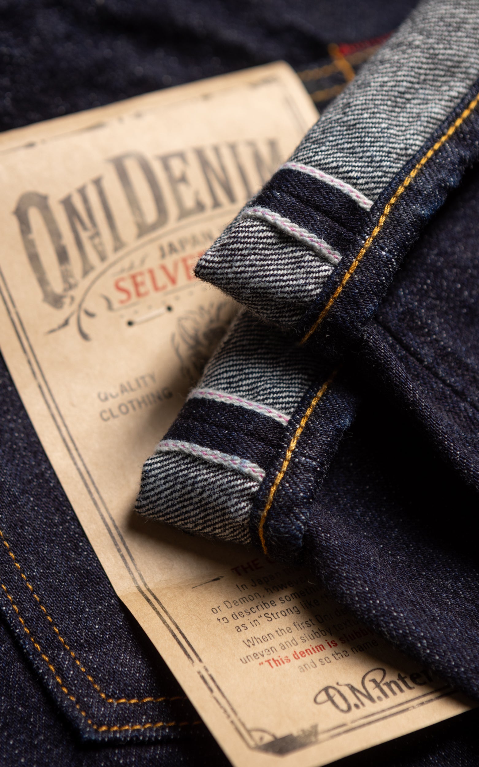 ONI Denim ONI-L700 Ladies Just Right Straight Selvedge Denim Indigo 14oz