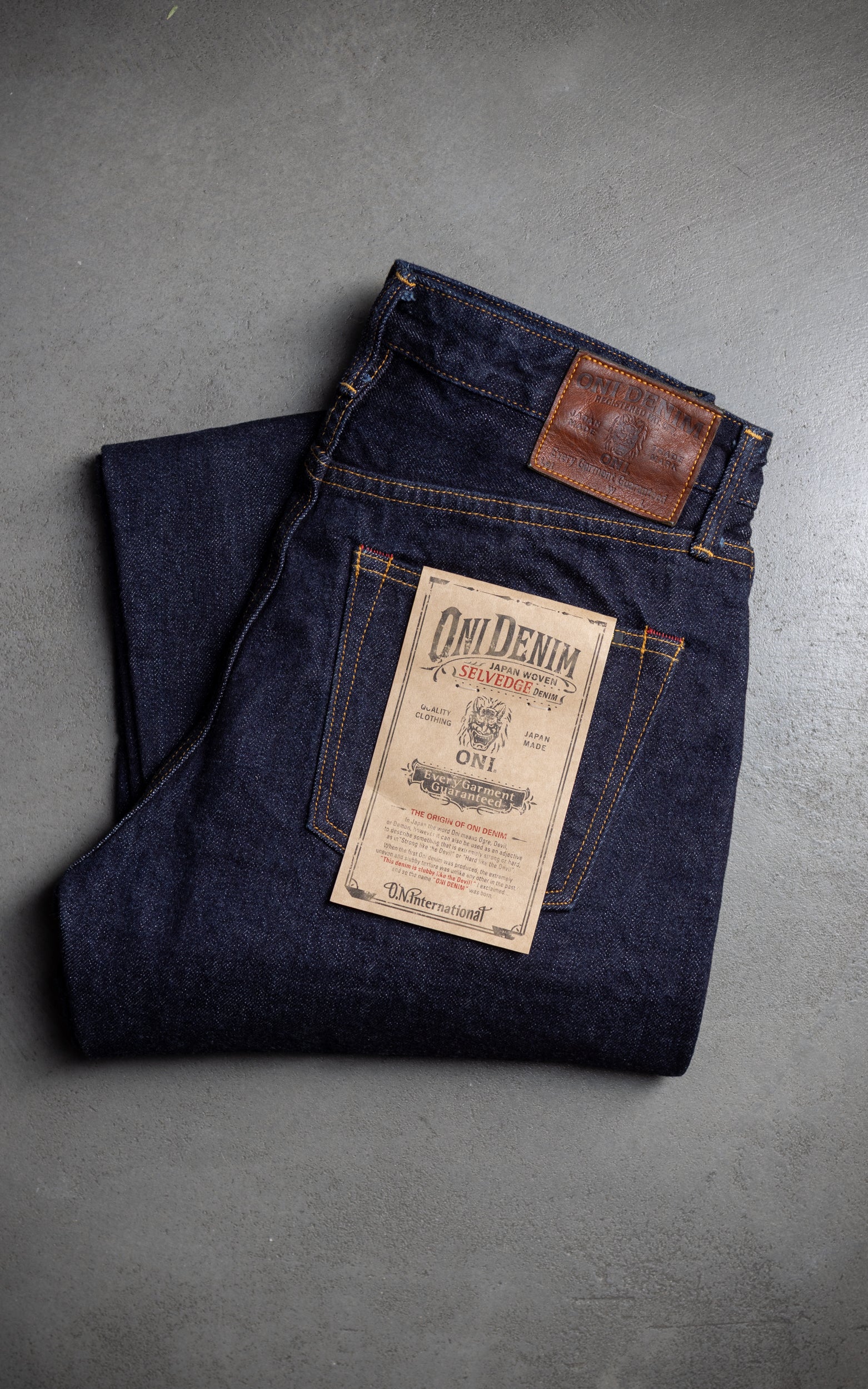 ONI Denim ONI-L700 Ladies Just Right Straight Selvedge Denim Indigo 14oz