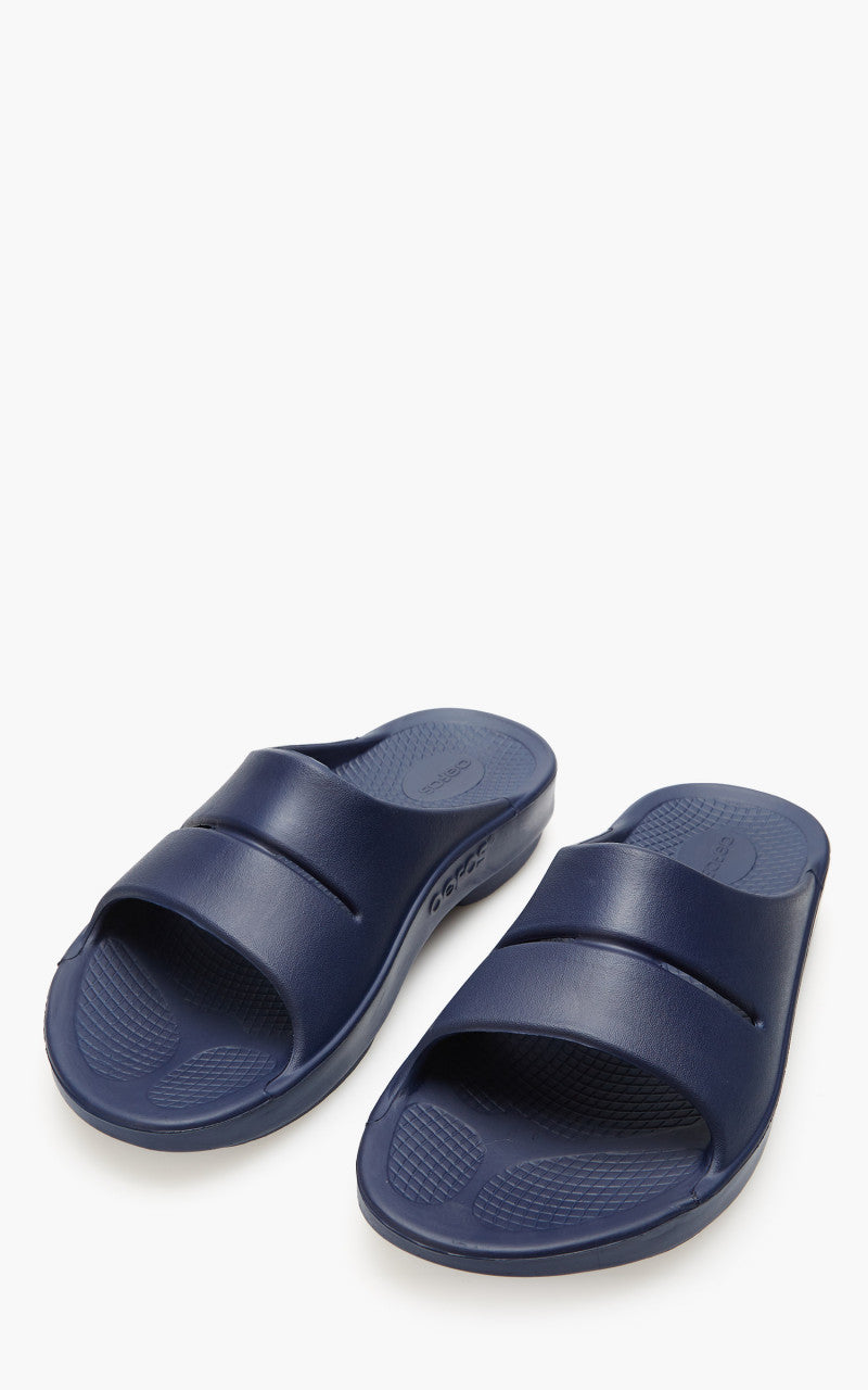 OOFOS Ooahh Slide Sandal Navy