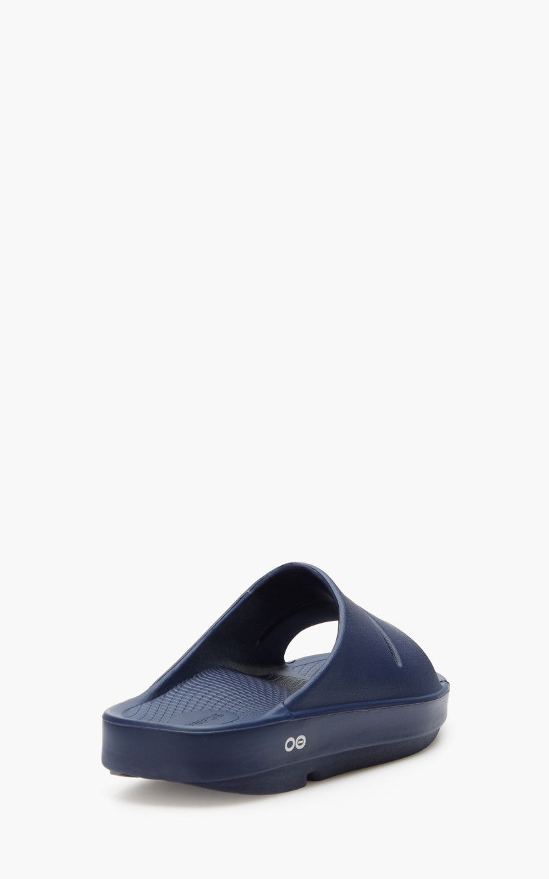OOFOS Ooahh Slide Sandal Navy