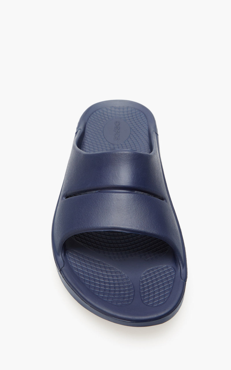 OOFOS Ooahh Slide Sandal Navy